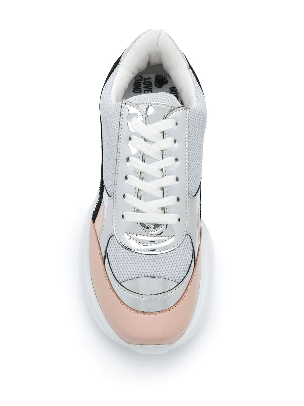 chunky sole panelled sneakers - 4