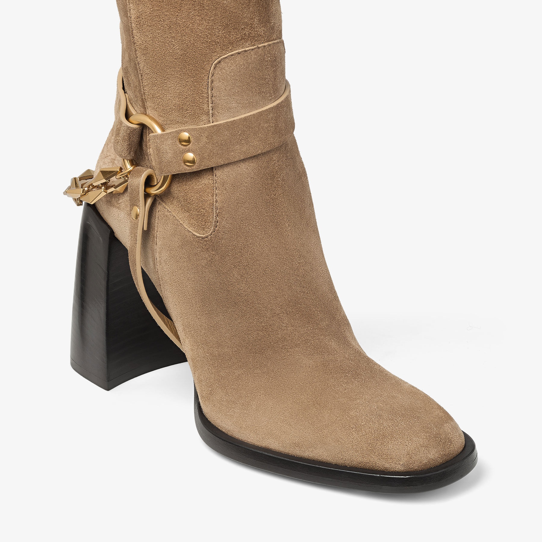 Isabelle Knee Boot 95
Rattan Velvet Suede Knee-High Boots - 3