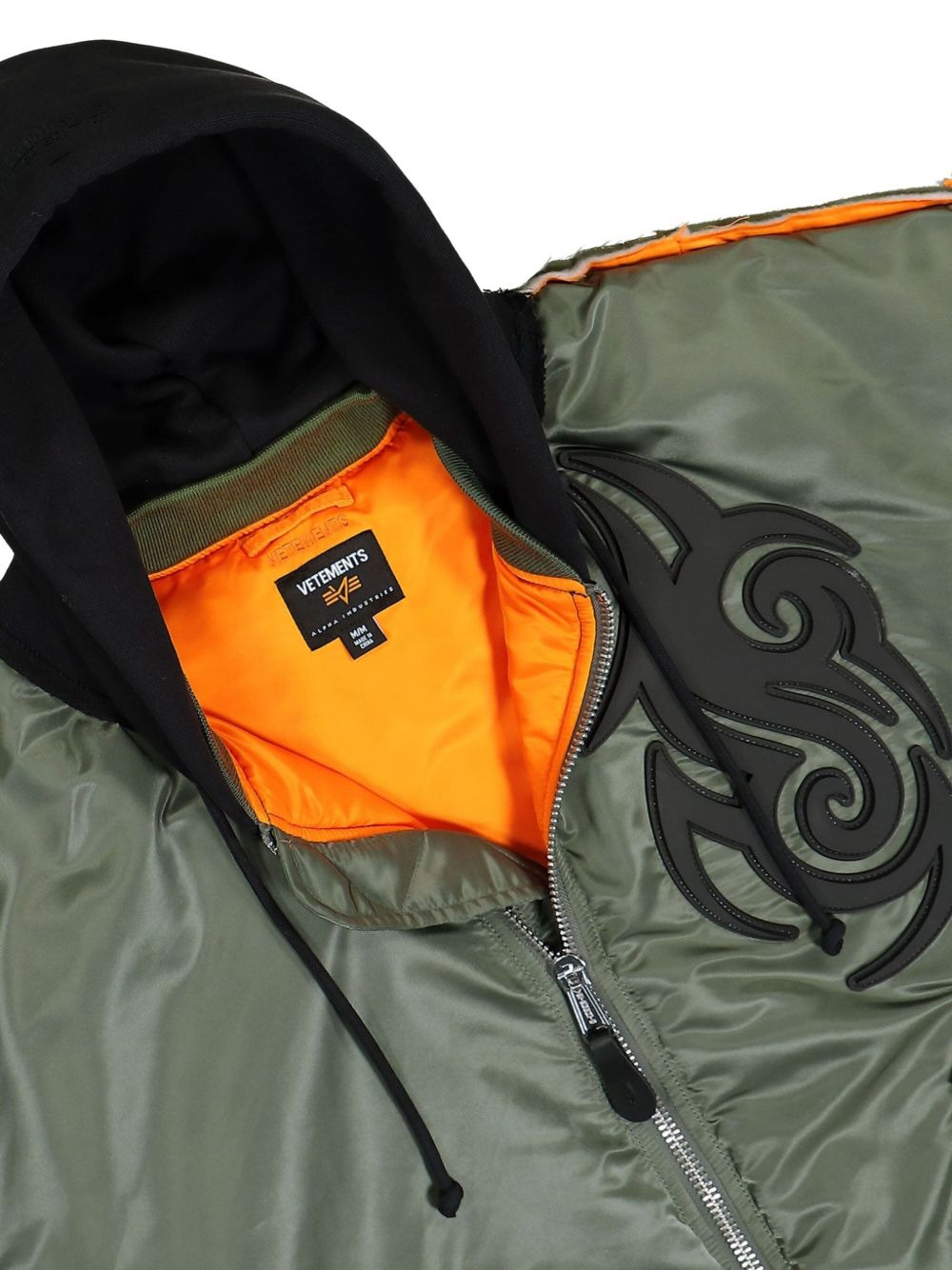 tribal-motif bomber jacket - 5
