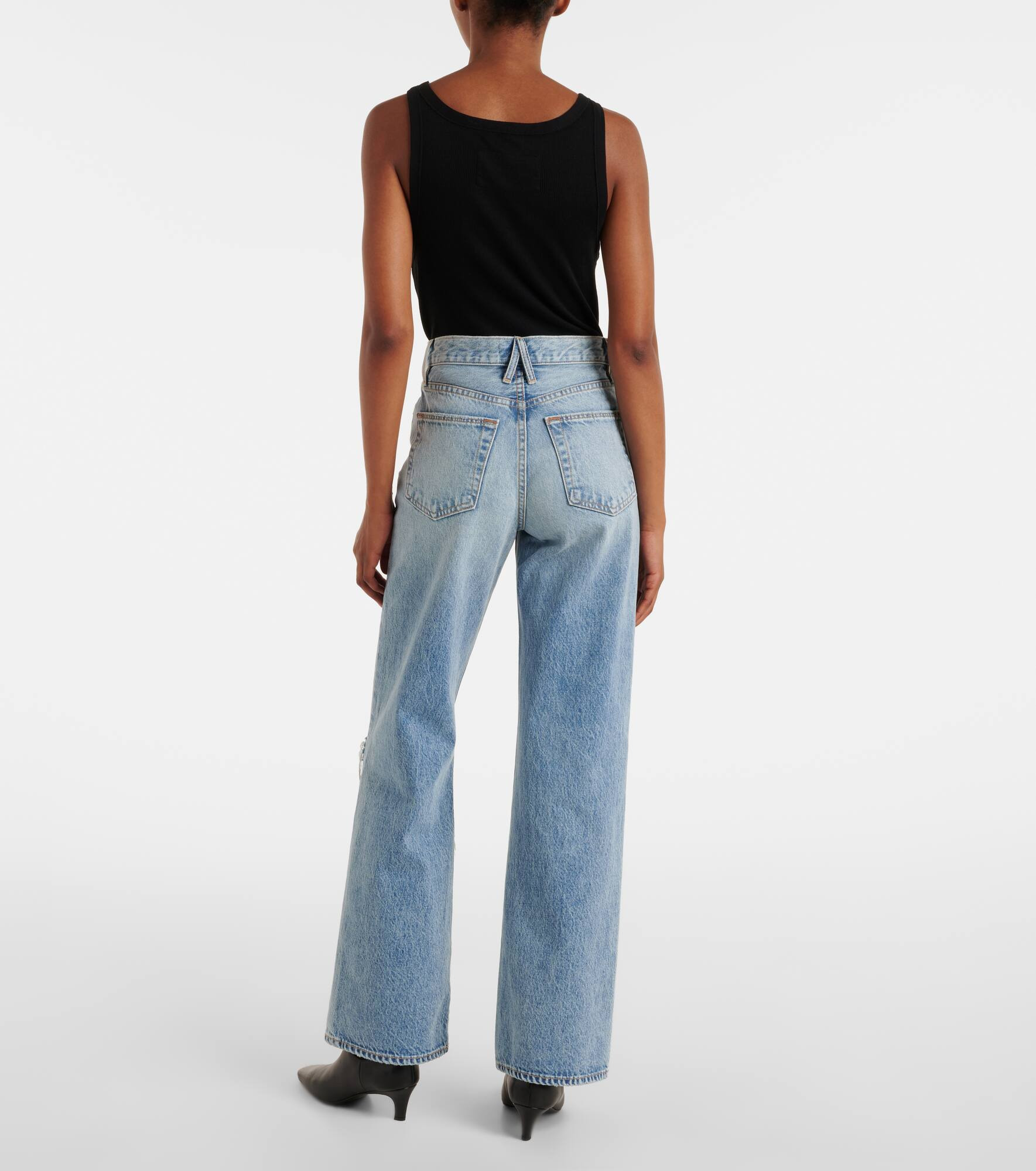 Grace mid-rise wide-leg jeans - 3