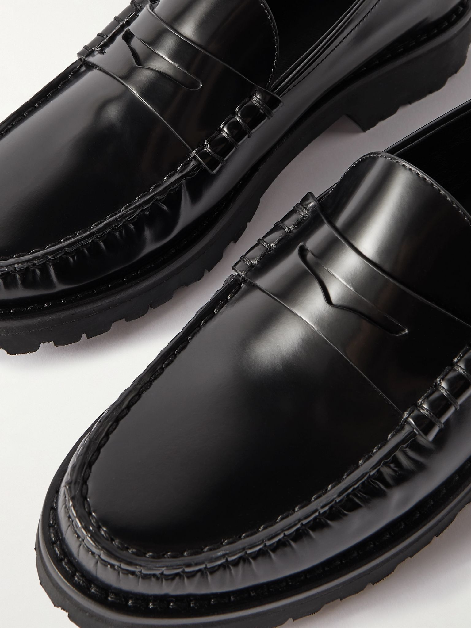 Le Loafer leather loafers Black - 4