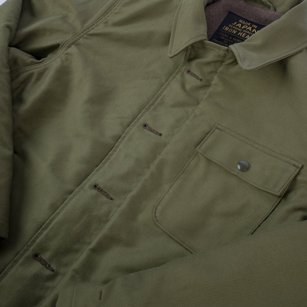 IHM-40-GRN Whipcord A2 Deck Jacket - Olive Drab Green - 11