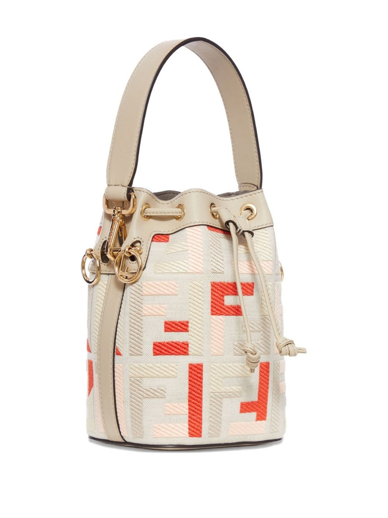 FENDI mini Mon Tresor FF-jacquard bucket bag outlook