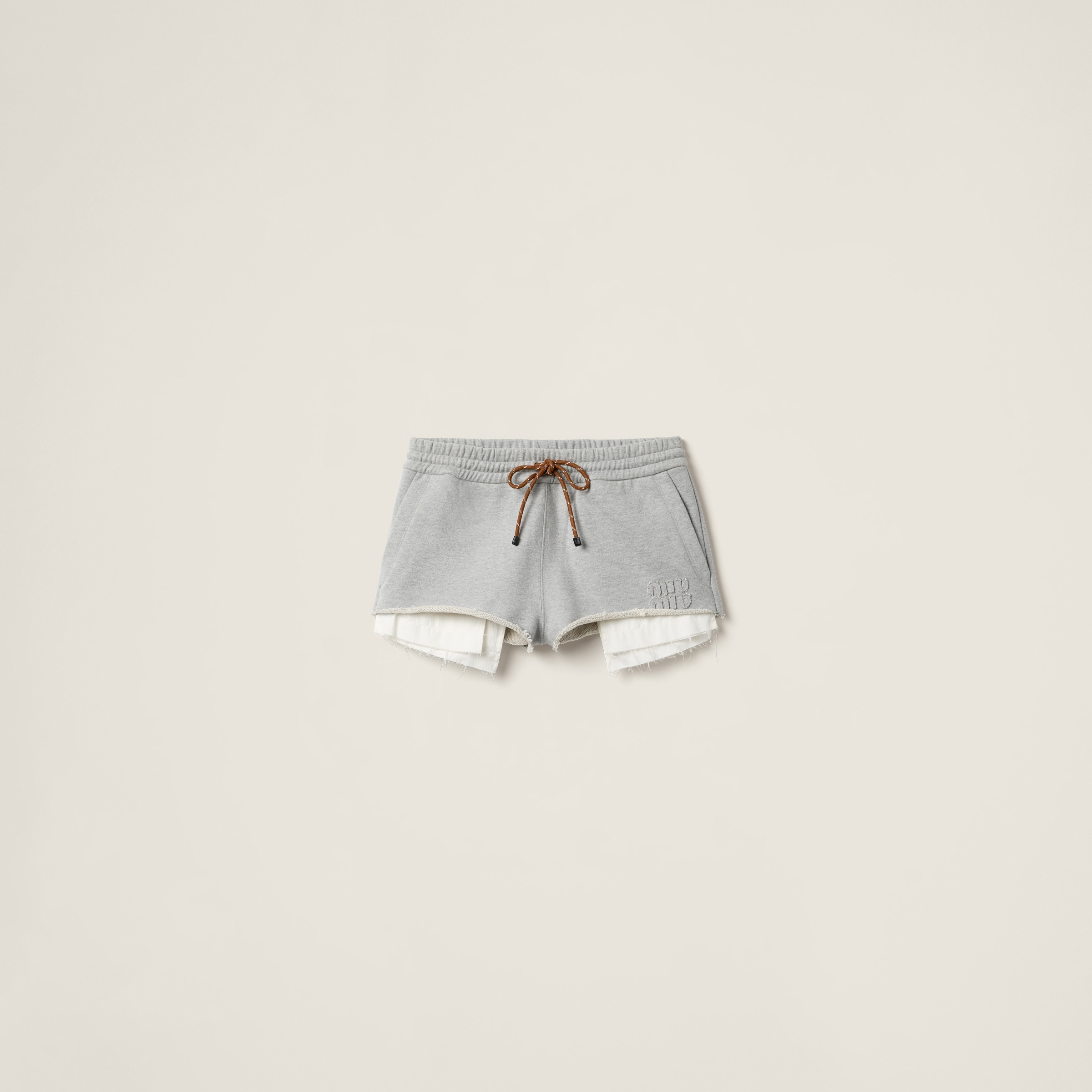 Cotton fleece shorts - 1