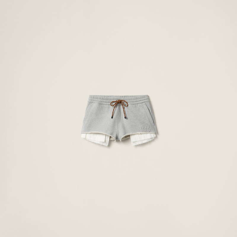 Cotton fleece shorts 1