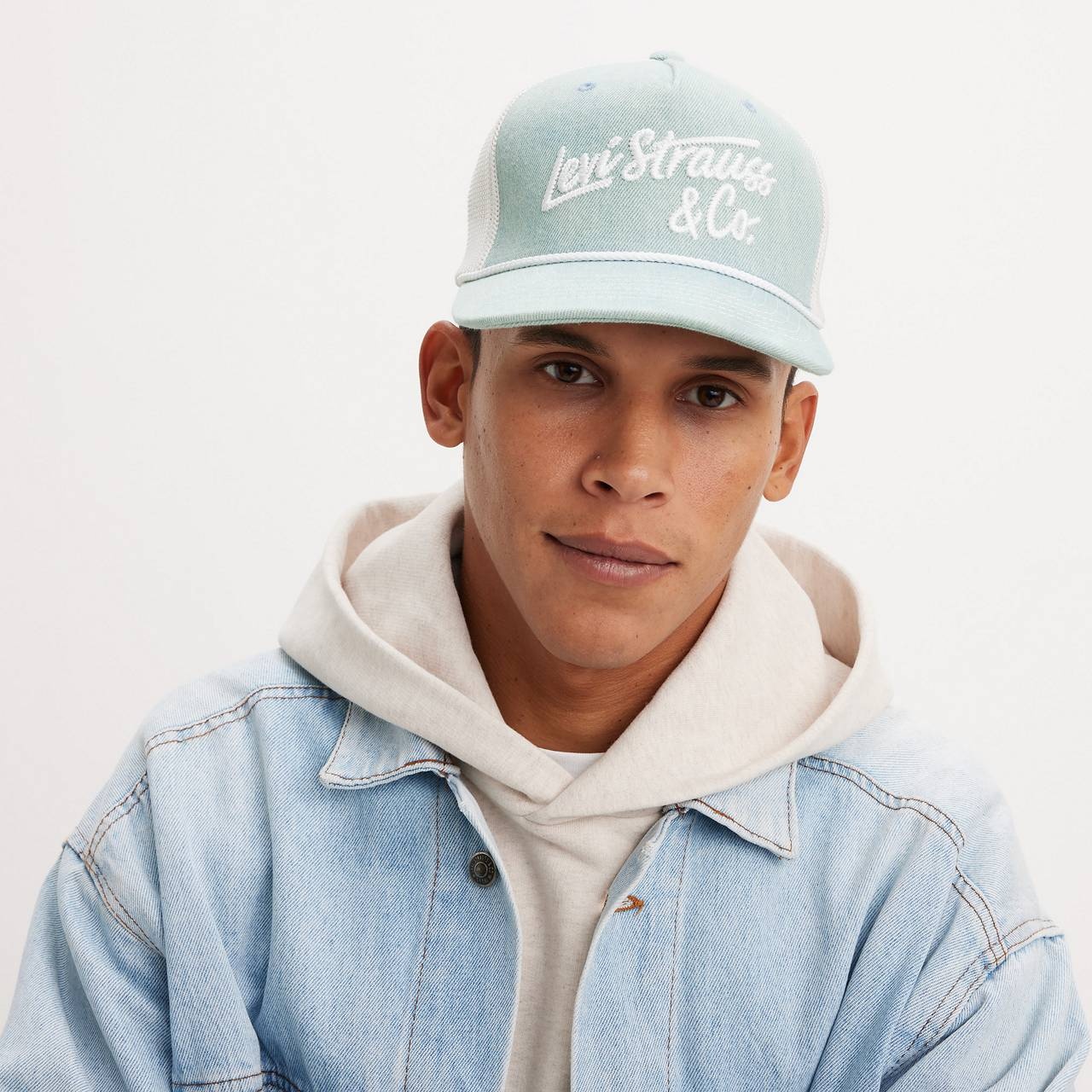 DENIM FLEXFIT® TRUCKER CAP - 2