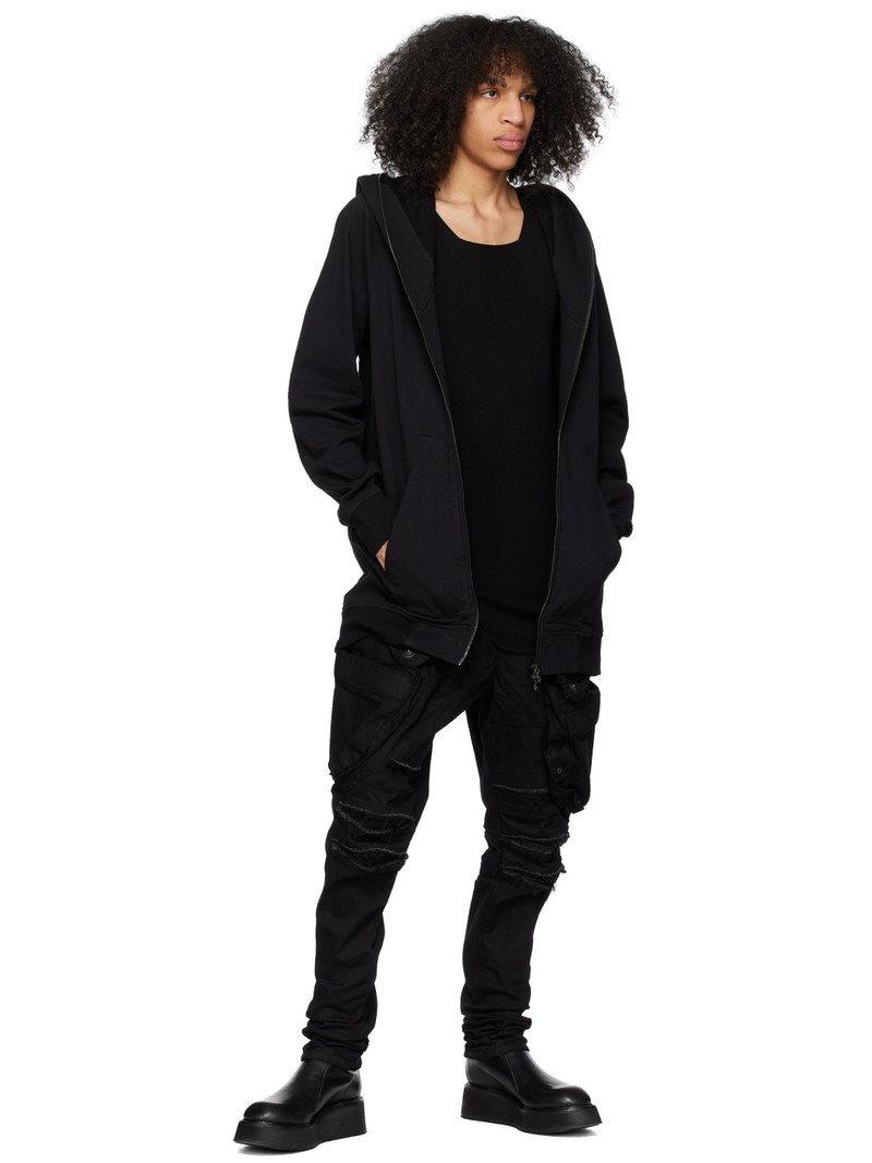Julius Black Extended Hoodie outlook