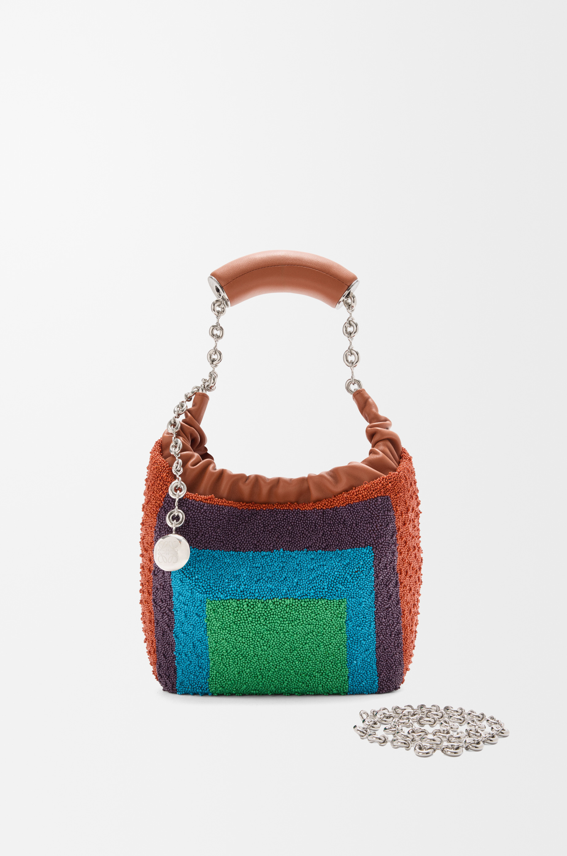 Mini Squeeze bag in beaded leather - 4