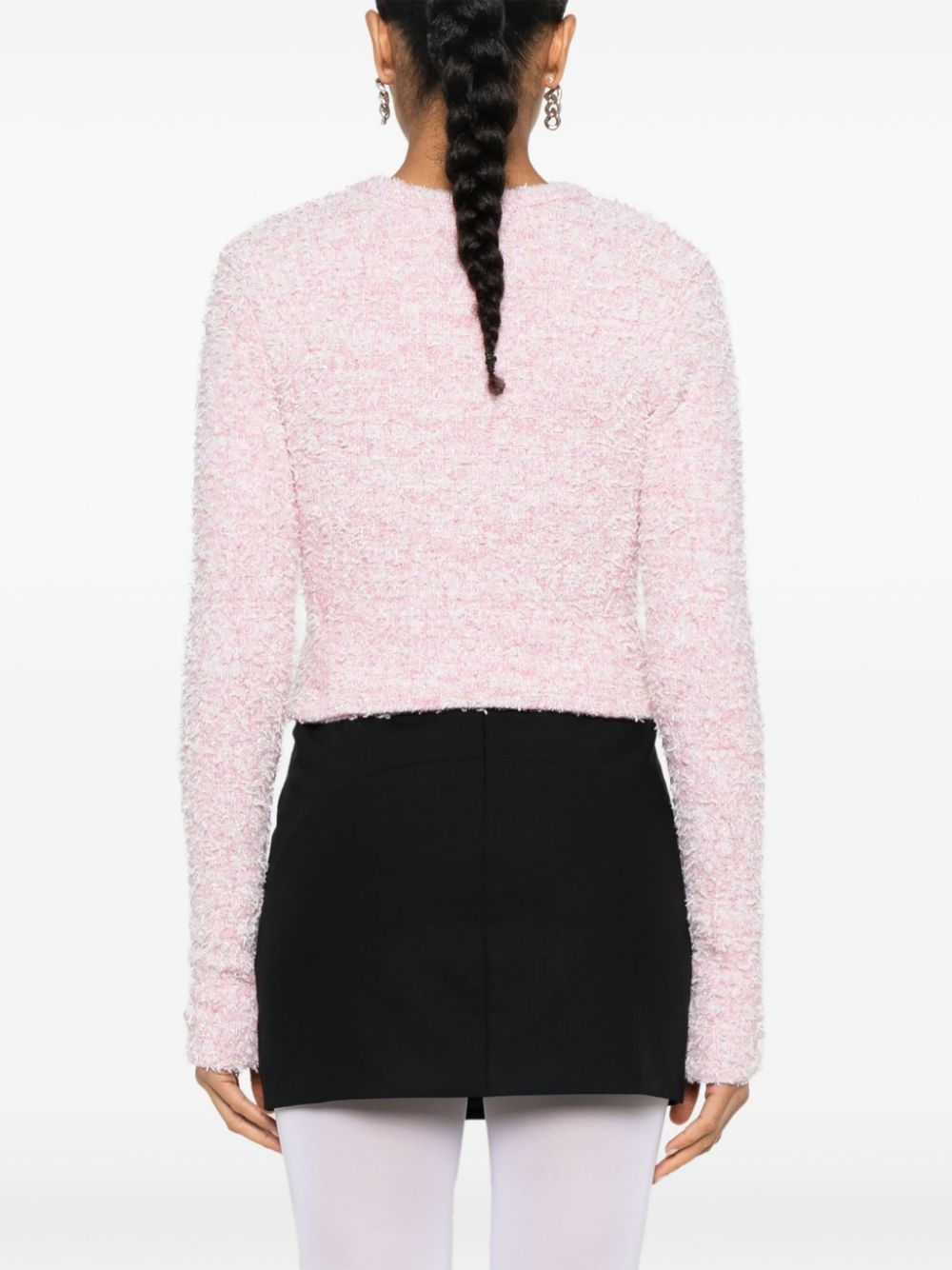 embossed-buttons cardigan - 4