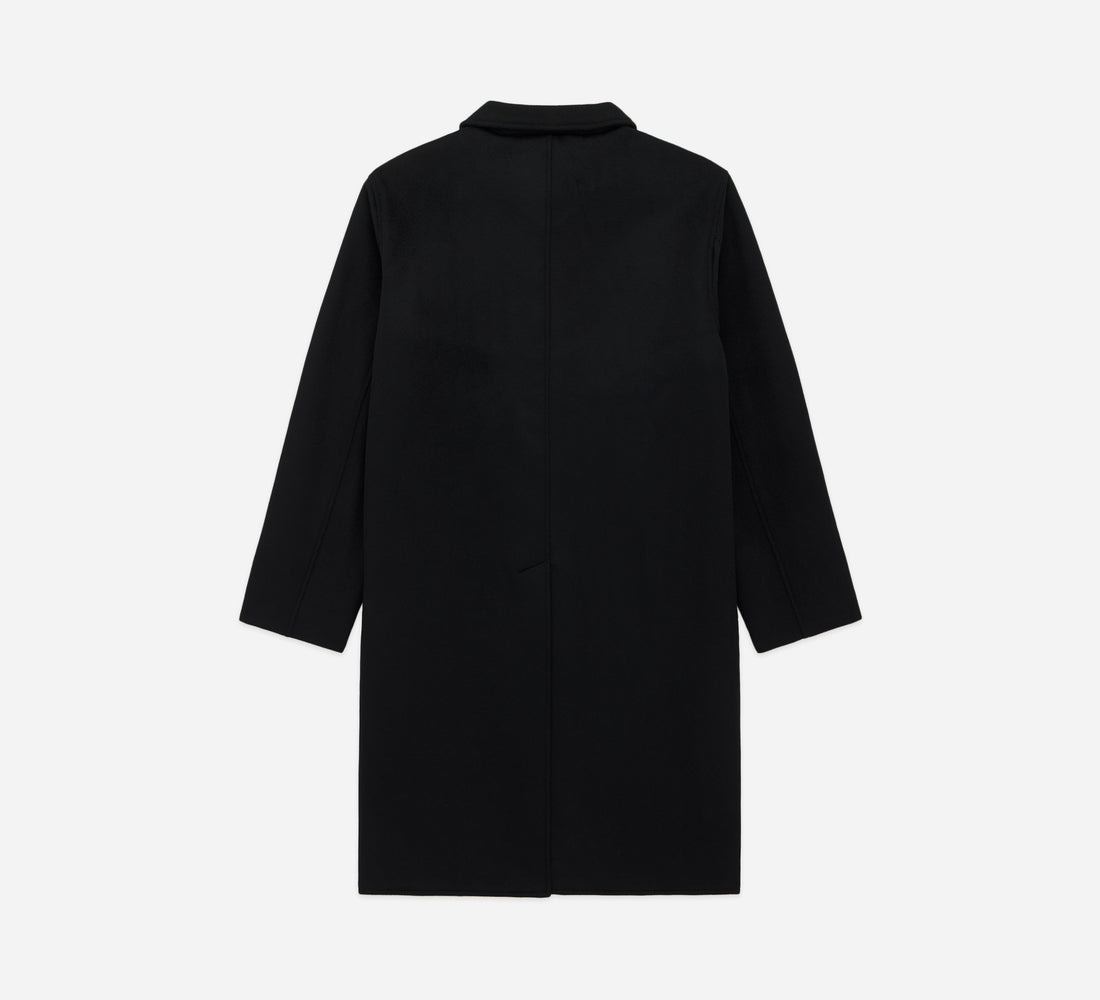 Mac Coat - Black Wool/Cashmere - 2