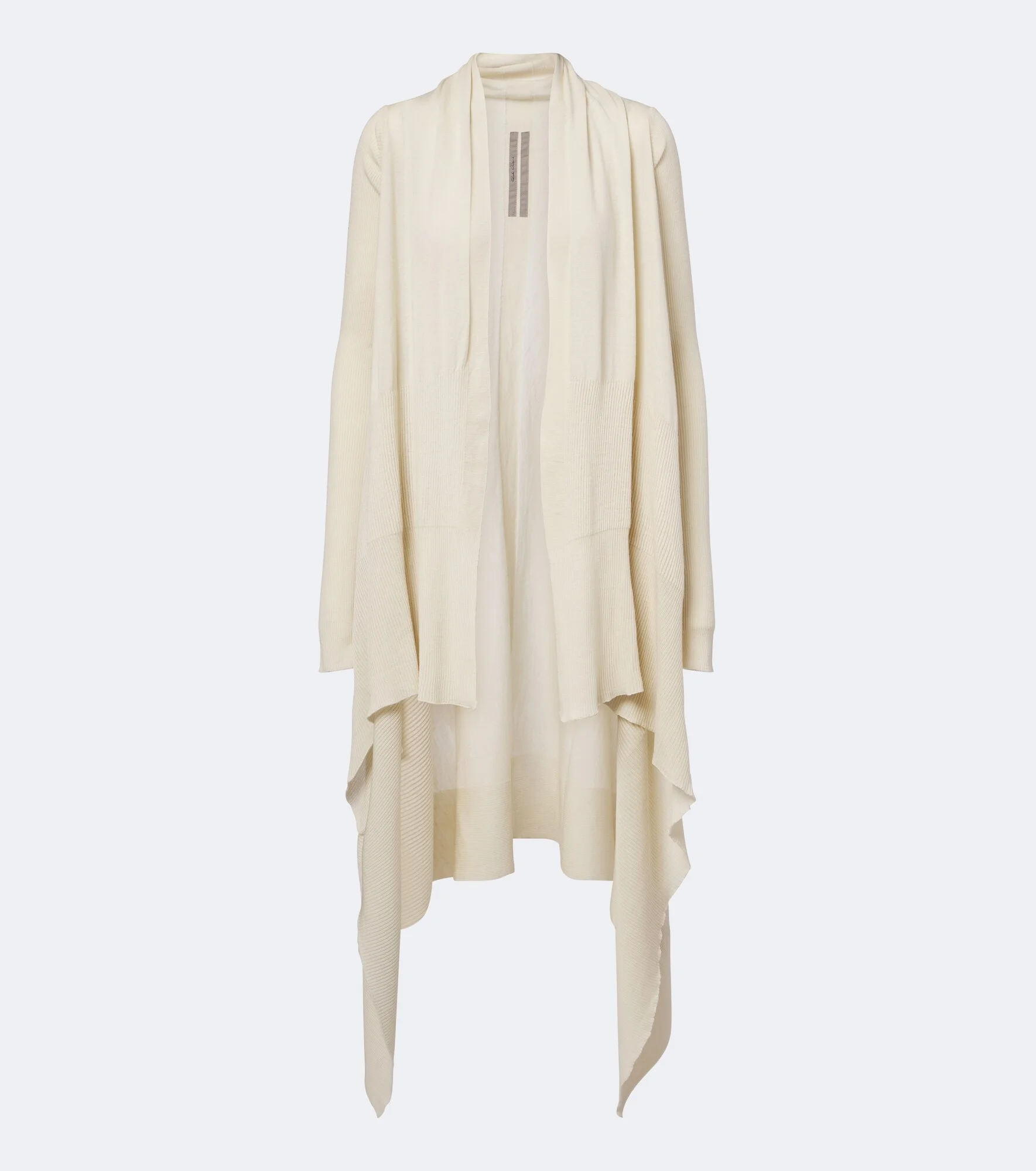 Asymmetric virgin wool cardigan - 1