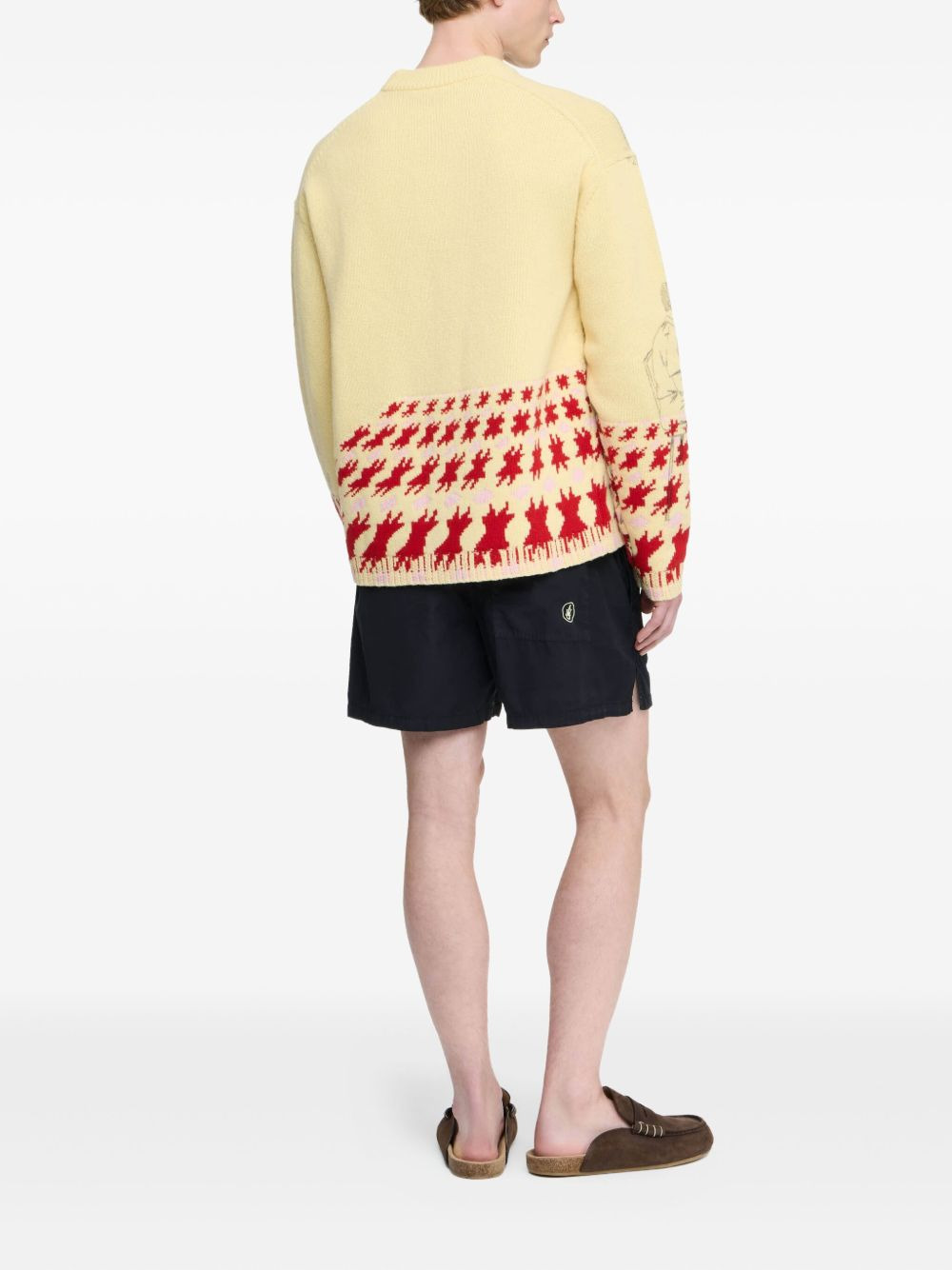 Anchor-embroidered shorts - 3