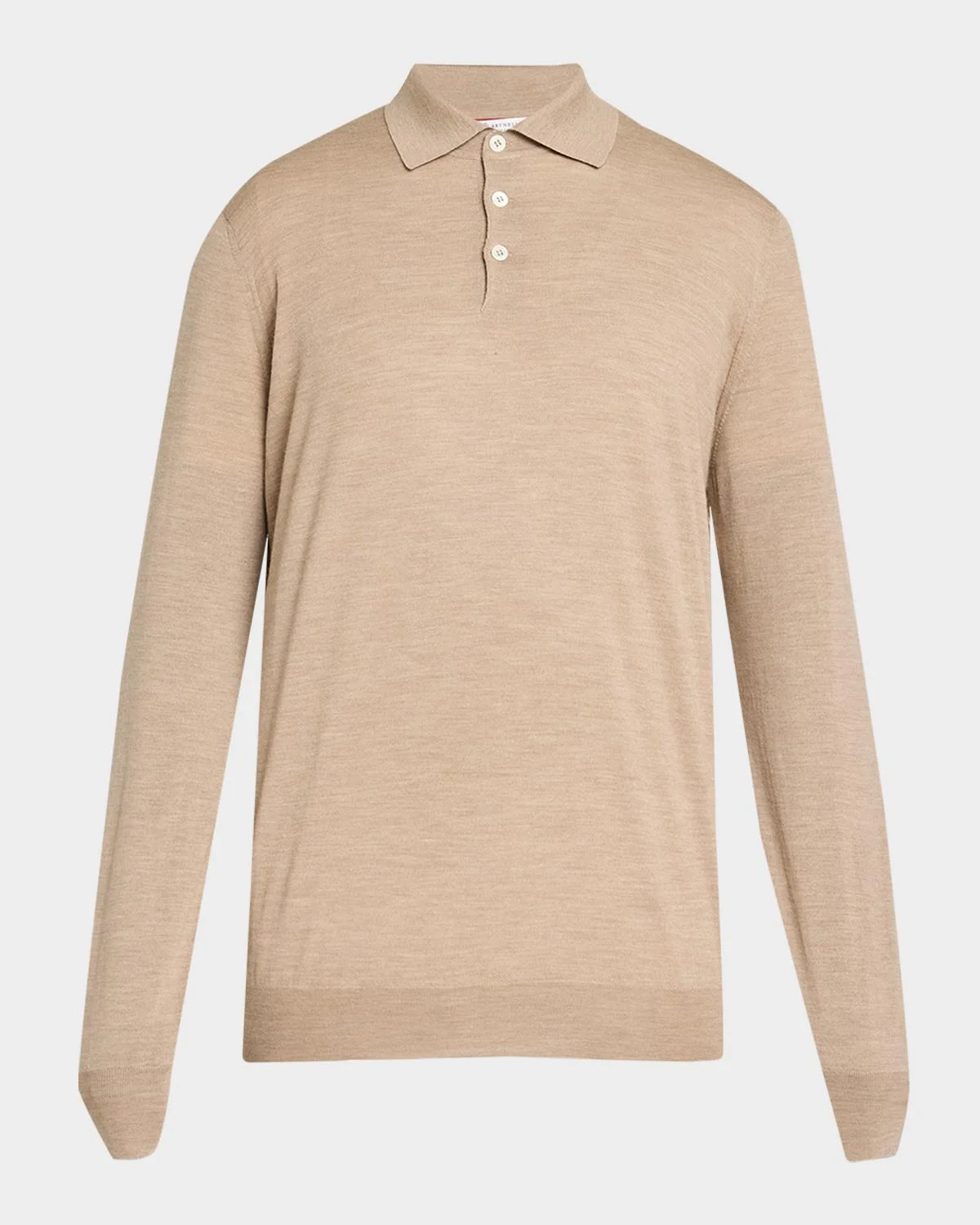 Men's Wool and Cashmere Polo Sweater - 1