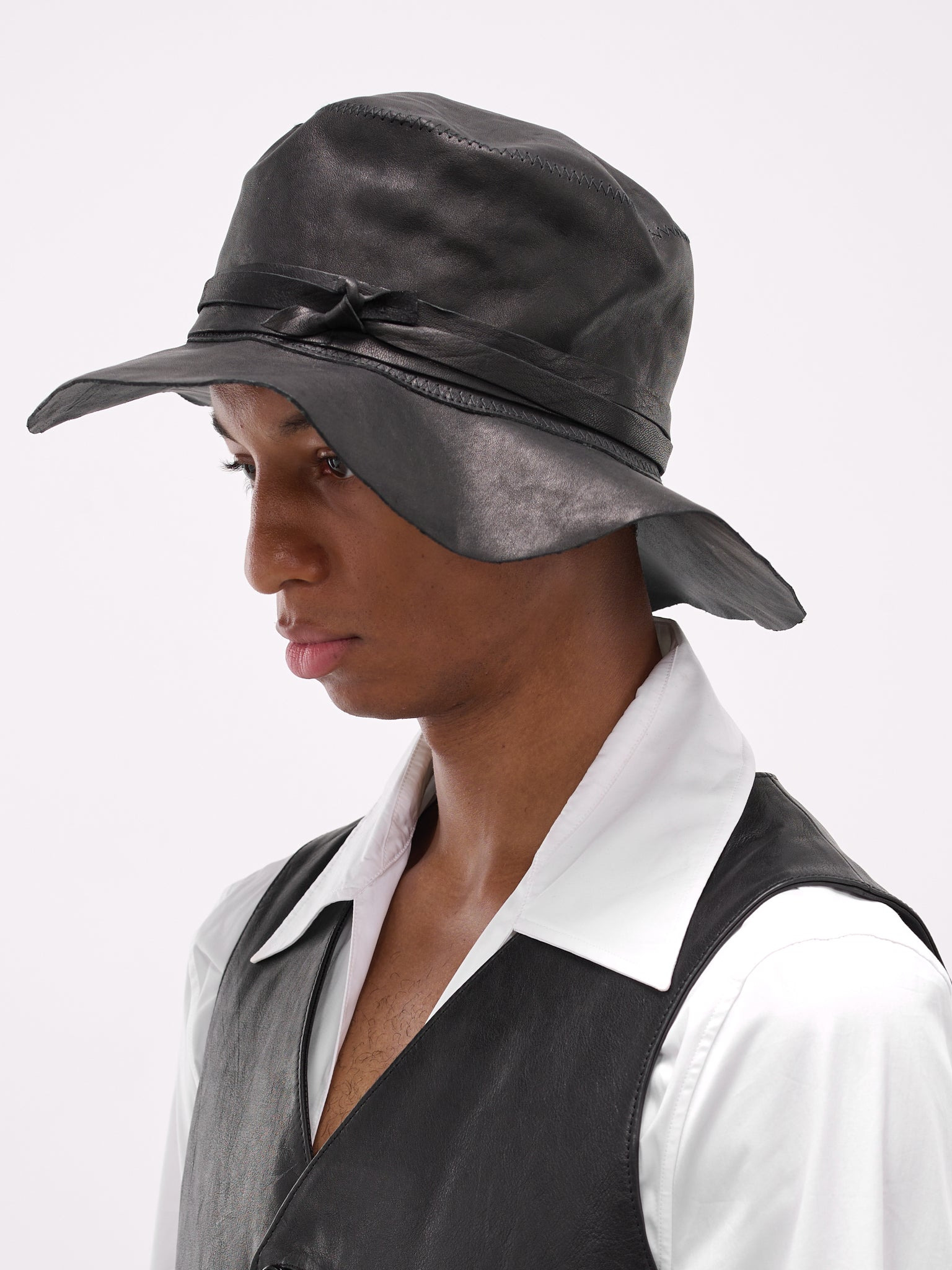 Nanse Lamb Wide Brim Hat - 2