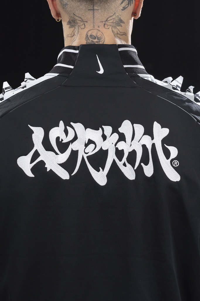 GGG-J1-010 Nike® Acronym® Track Jacket Knit BLACK/WHITE ] with GGG-P1-010 - 18
