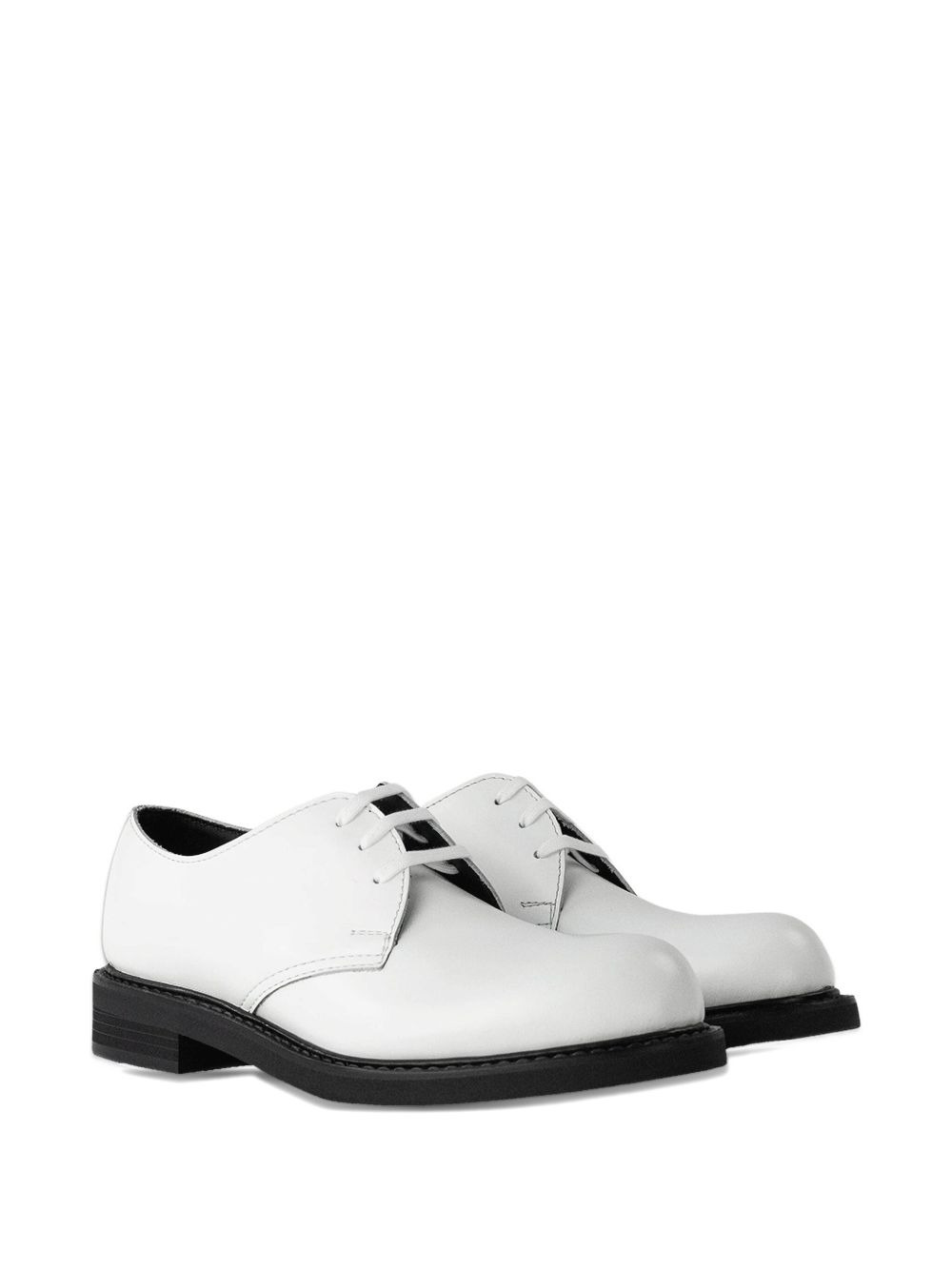 lace-up leather derby shoes - 2
