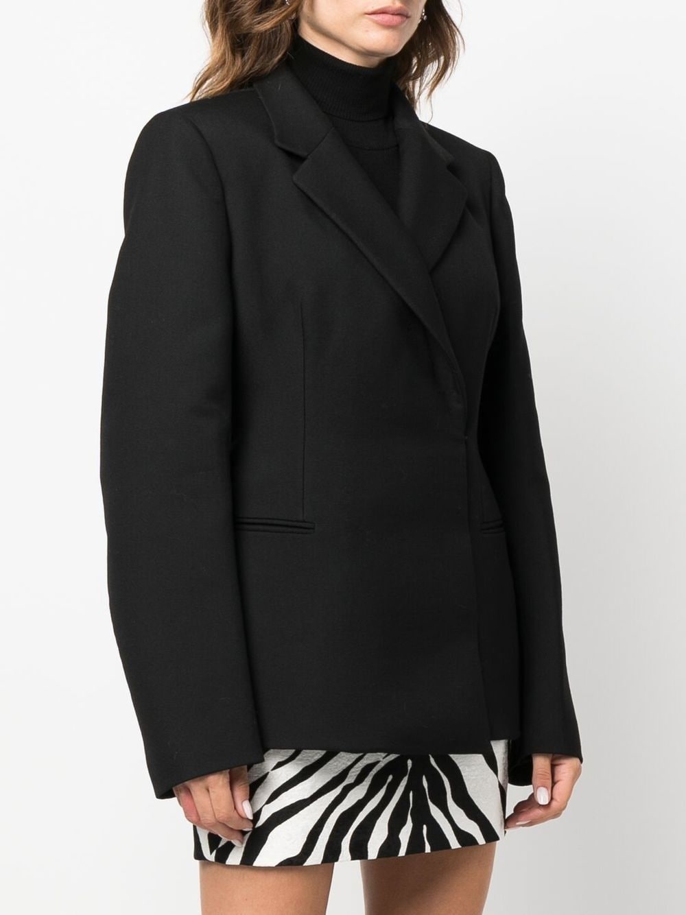 double-breasted virgin-wool blazer - 3