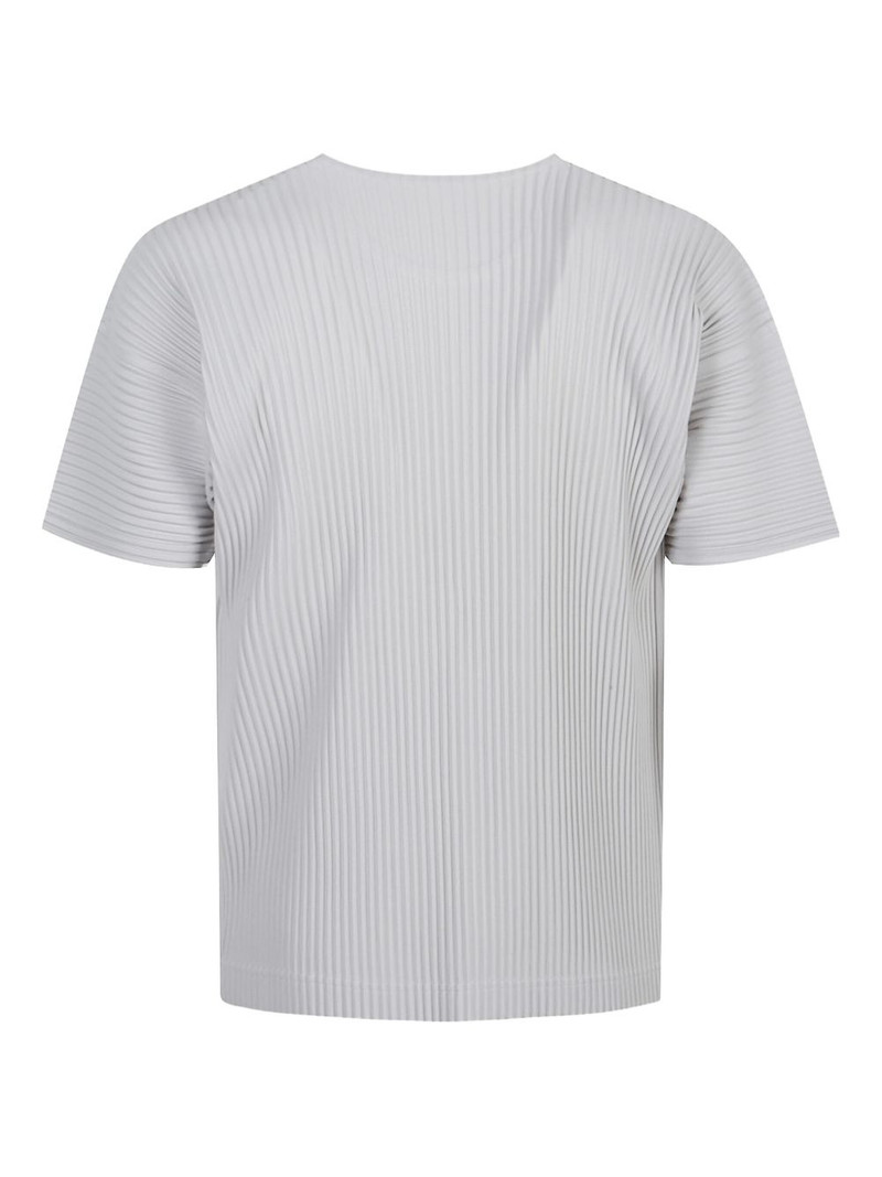 ISSEY MIYAKE pleated polo shirt outlook