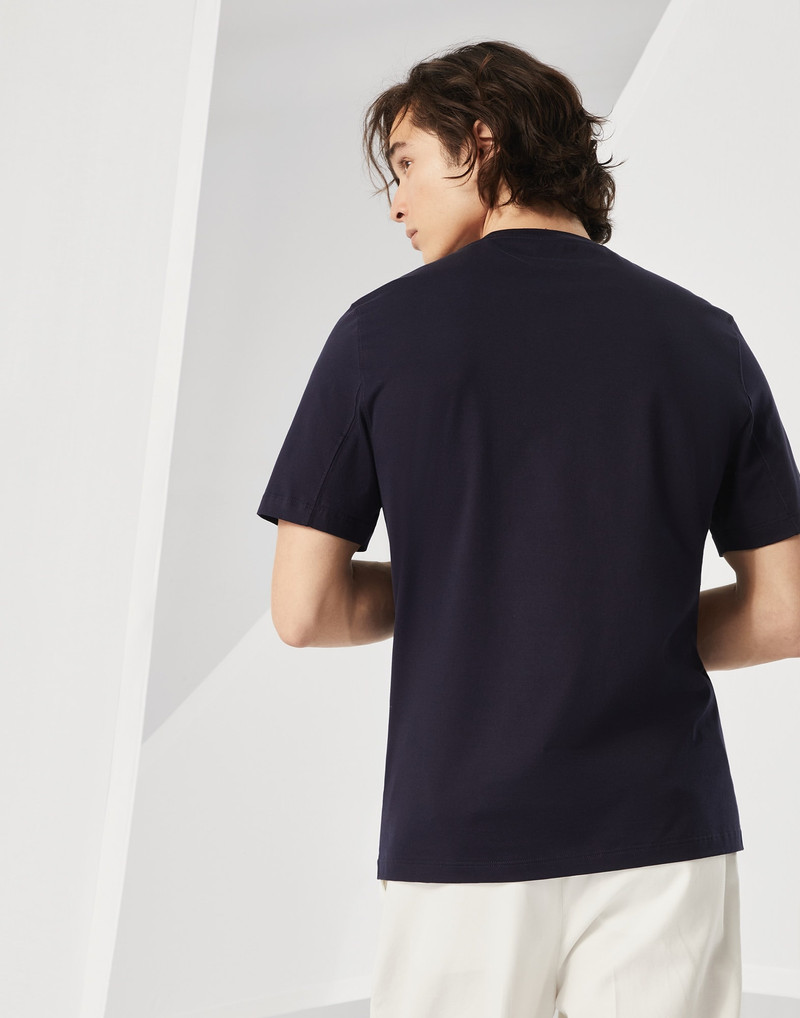 Brunello Cucinelli Cotton jersey Paris T-shirt outlook