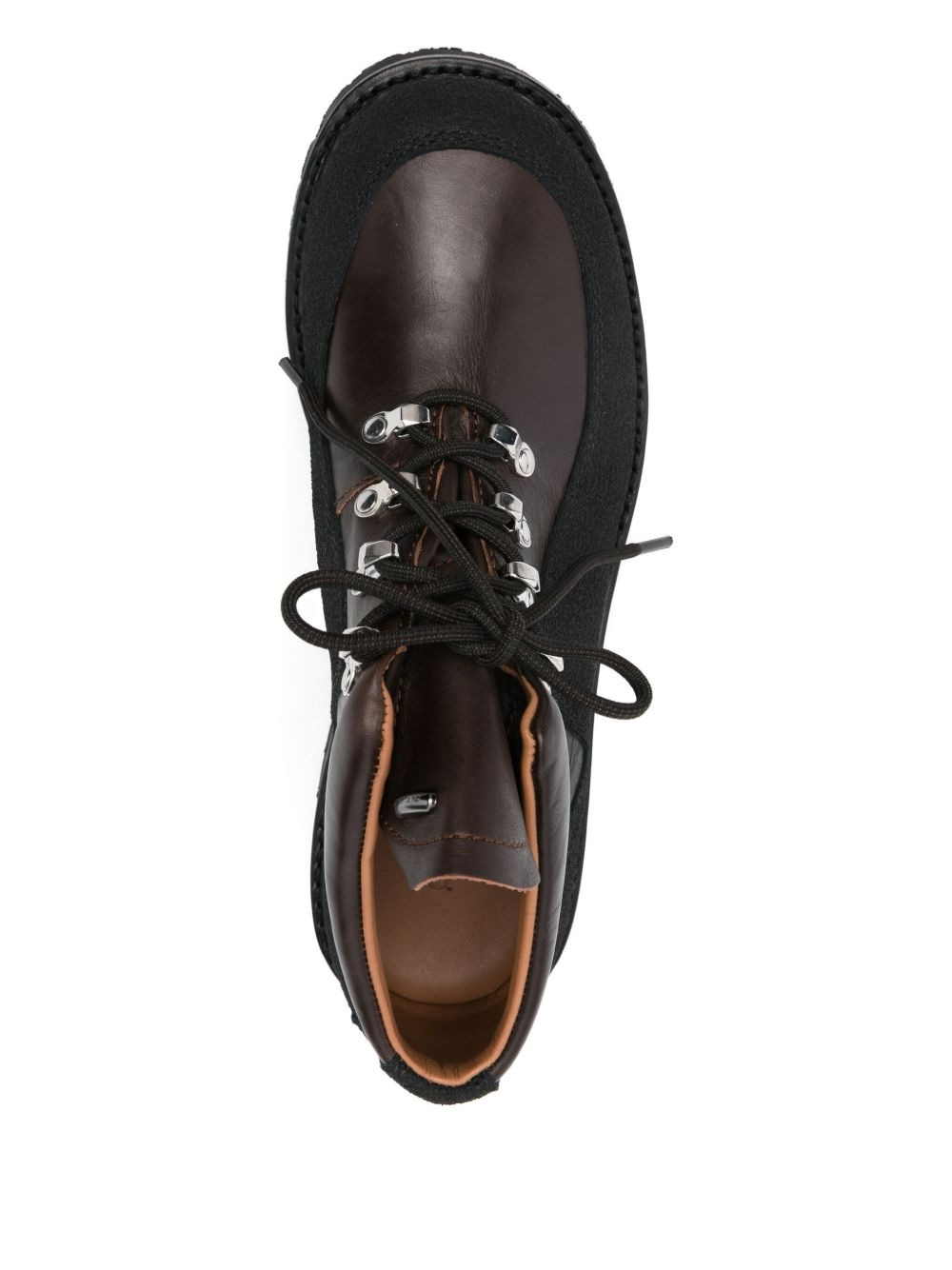 leather lace-up boots - 4