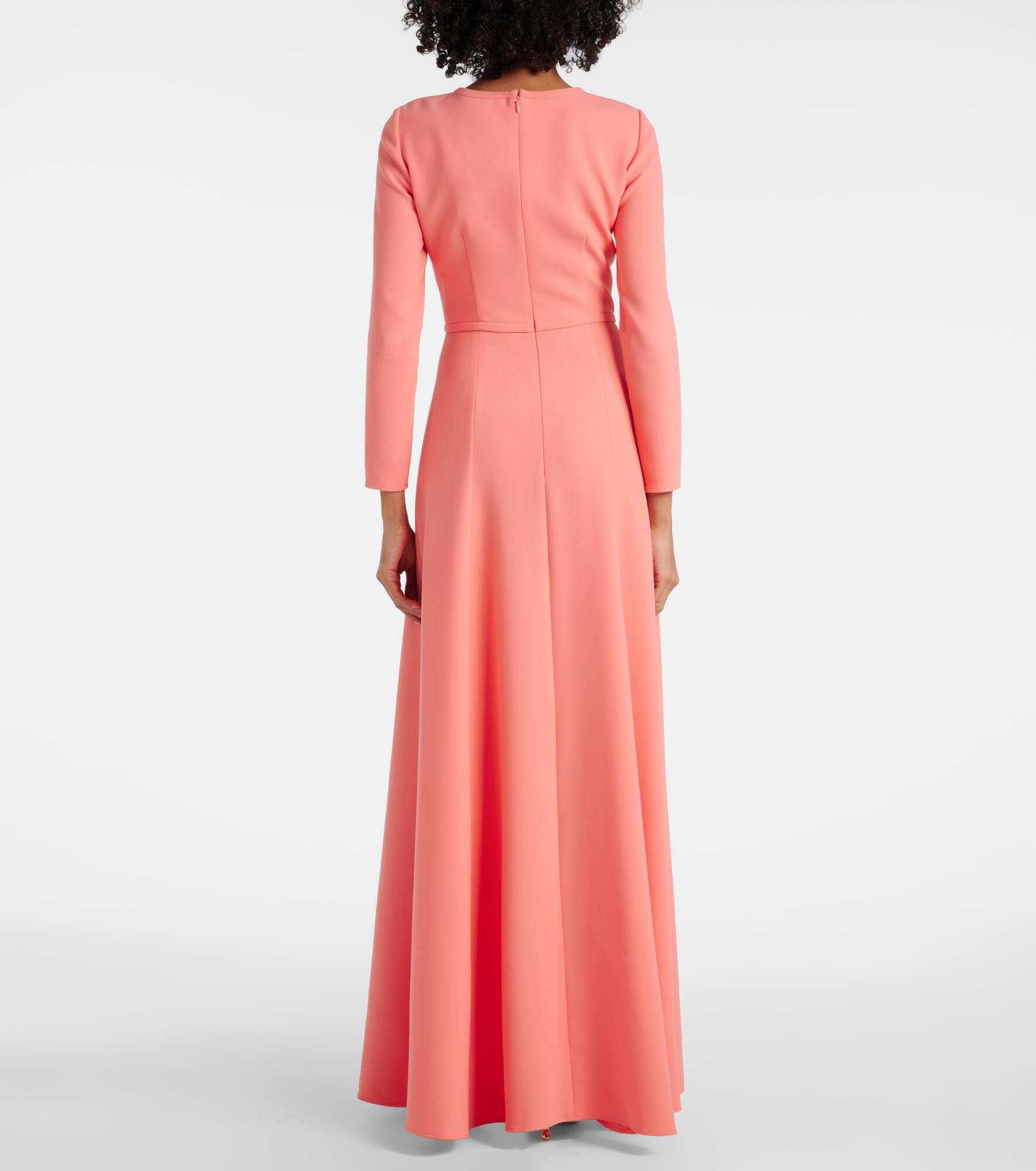 Bow-detail crêpe gown - 3