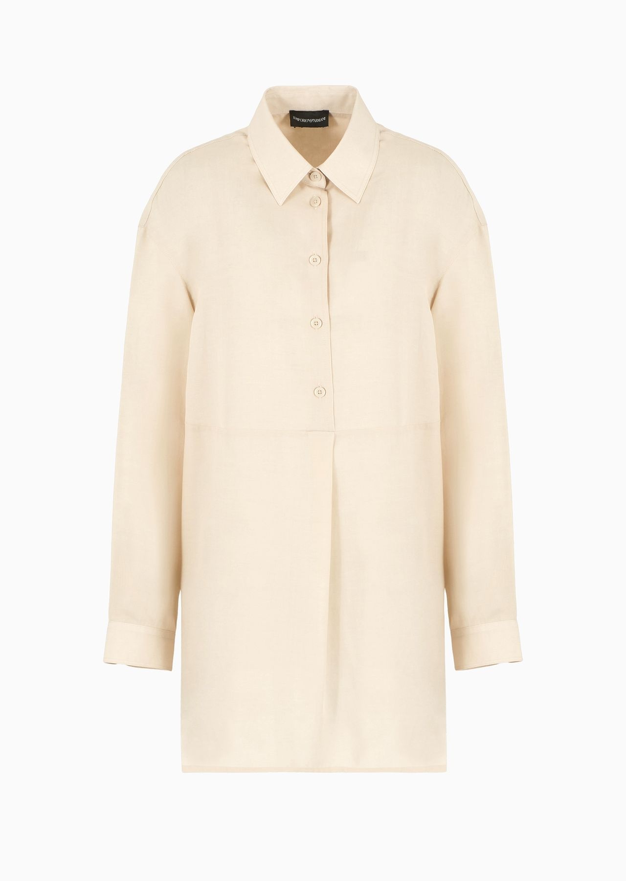 Oversized shirt in fluid cotton - 1