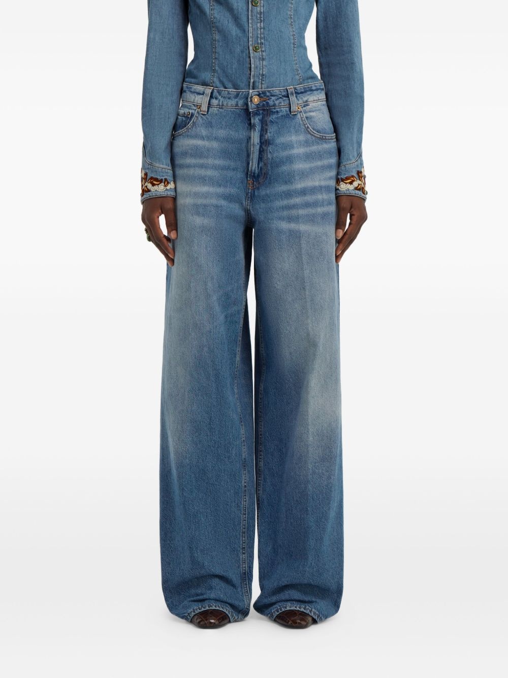 wide-leg jeans - 3