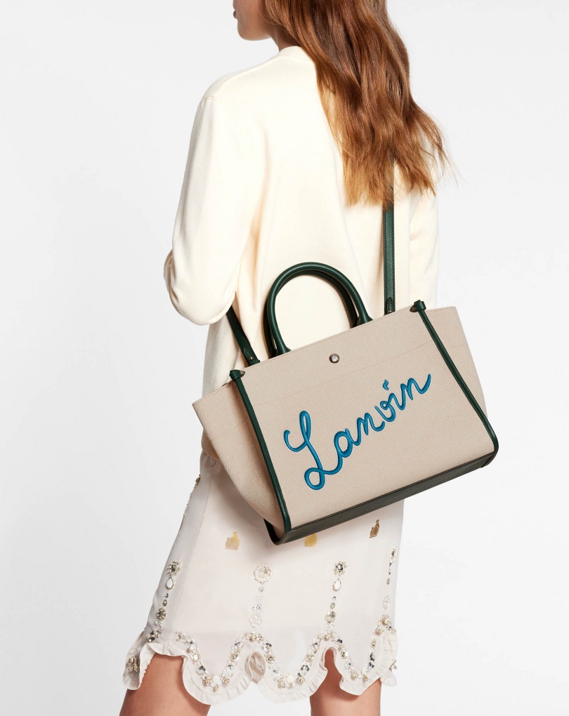 EMBROIDERED CANVAS IN&OUT BAG SM - 3