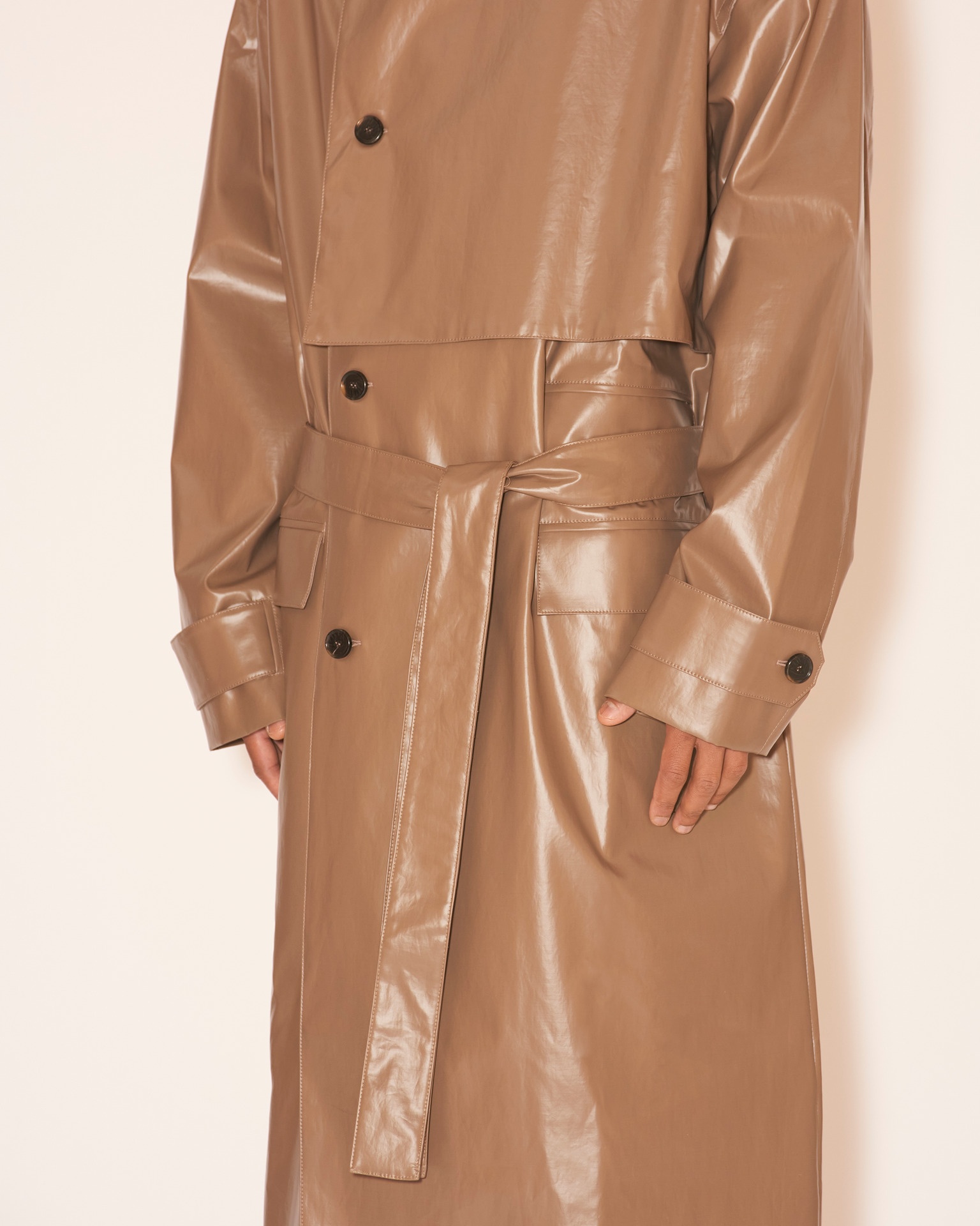 DEZO - Asymmetric trench coat - Brown - 6