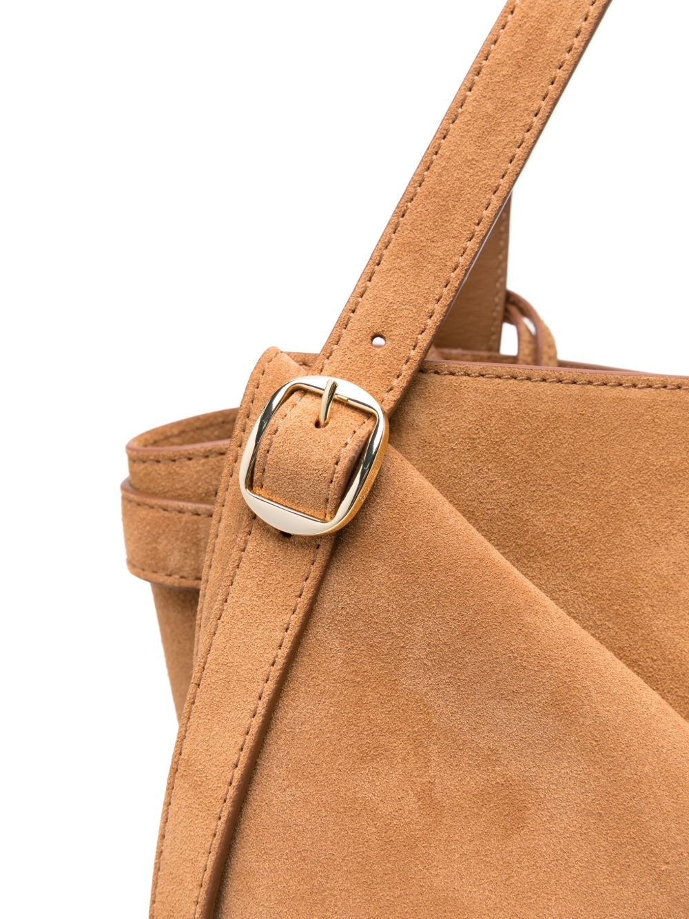 medium suede shoulder bag - 4