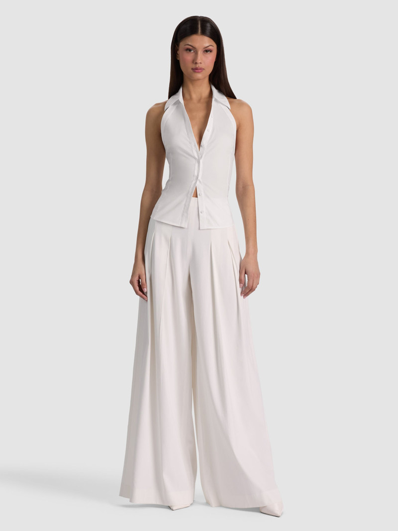 FREYA BUTTON DOWN HALTER TOP 3