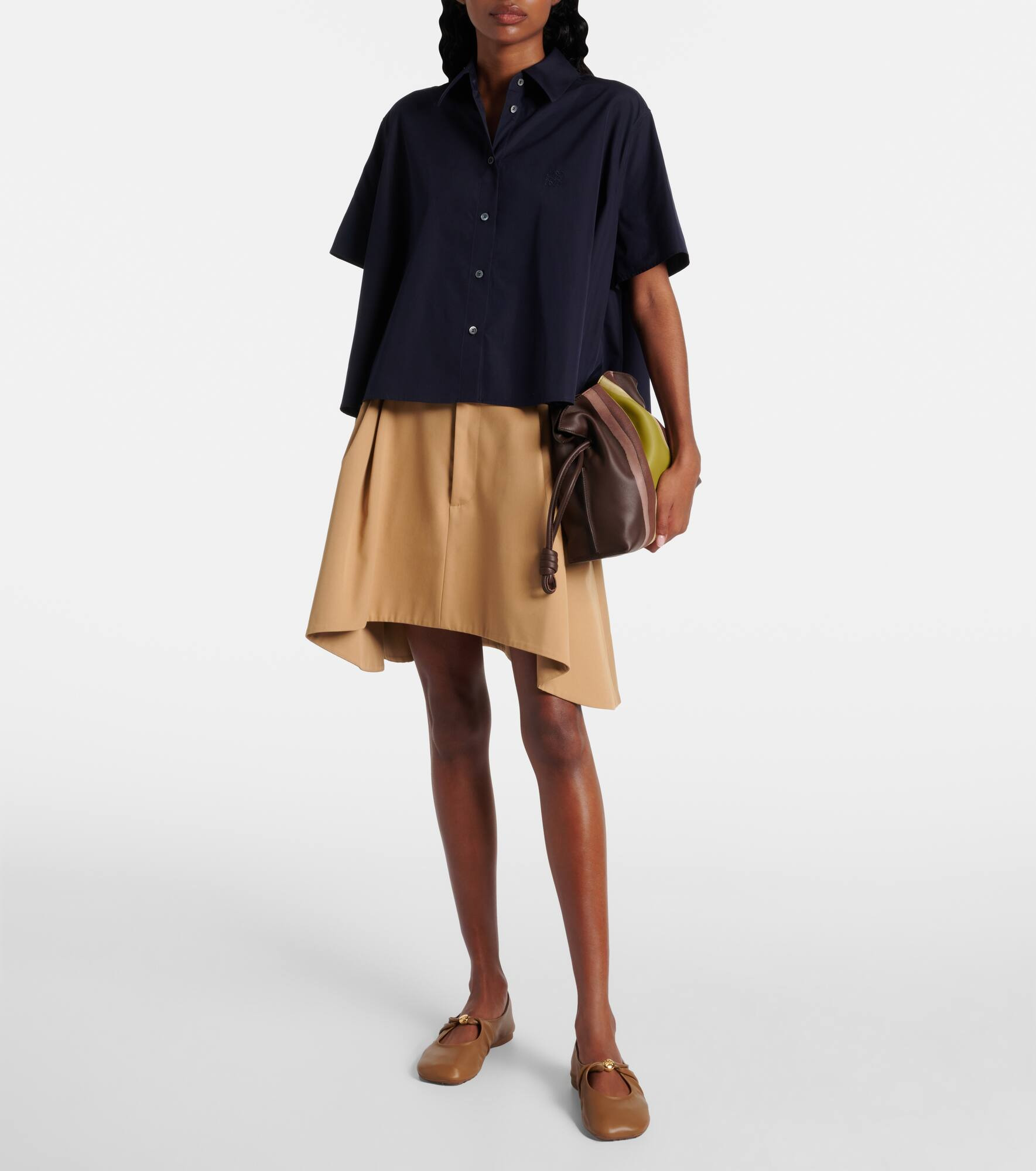Pebble leather ballet flats - 3