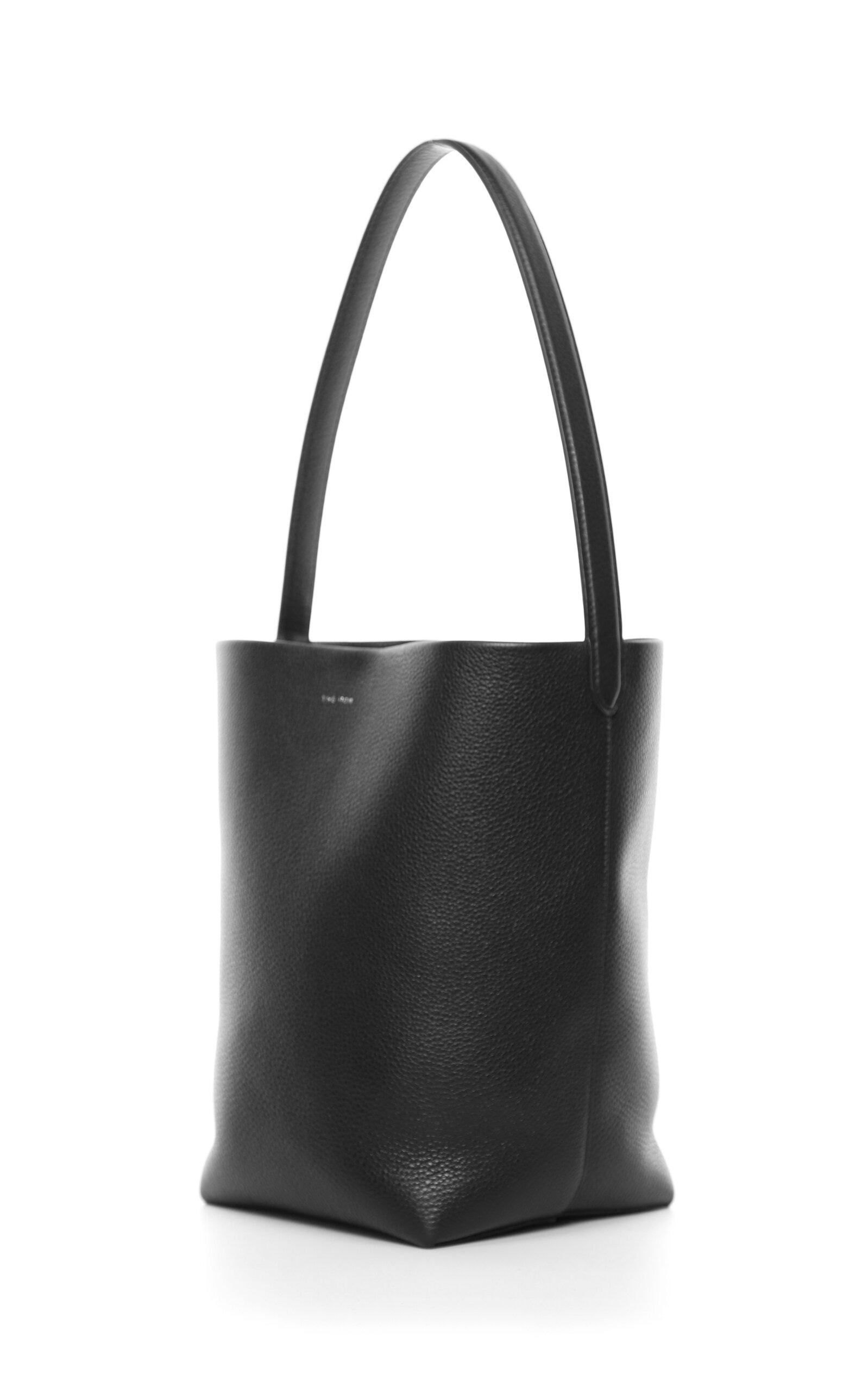 Small N/S Park Leather Tote Bag black - 4