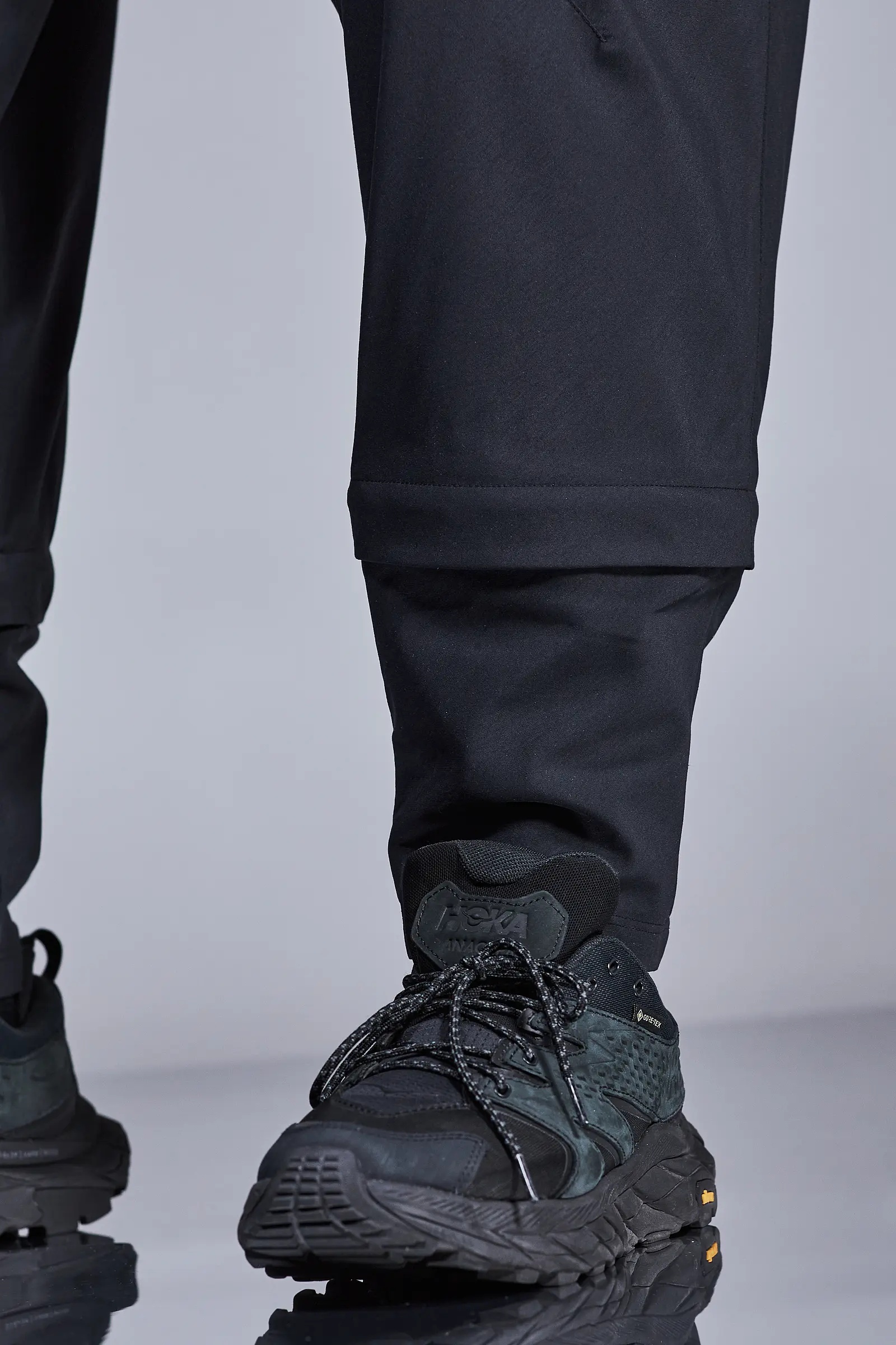 P30A-M Nylon Stretch Ultra Wide Web Belt Cargo Trouser Black - 25