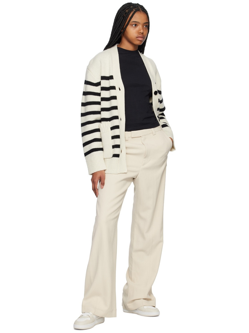 Axel Arigato Off-White & Beige Dice Hi Sneakers outlook