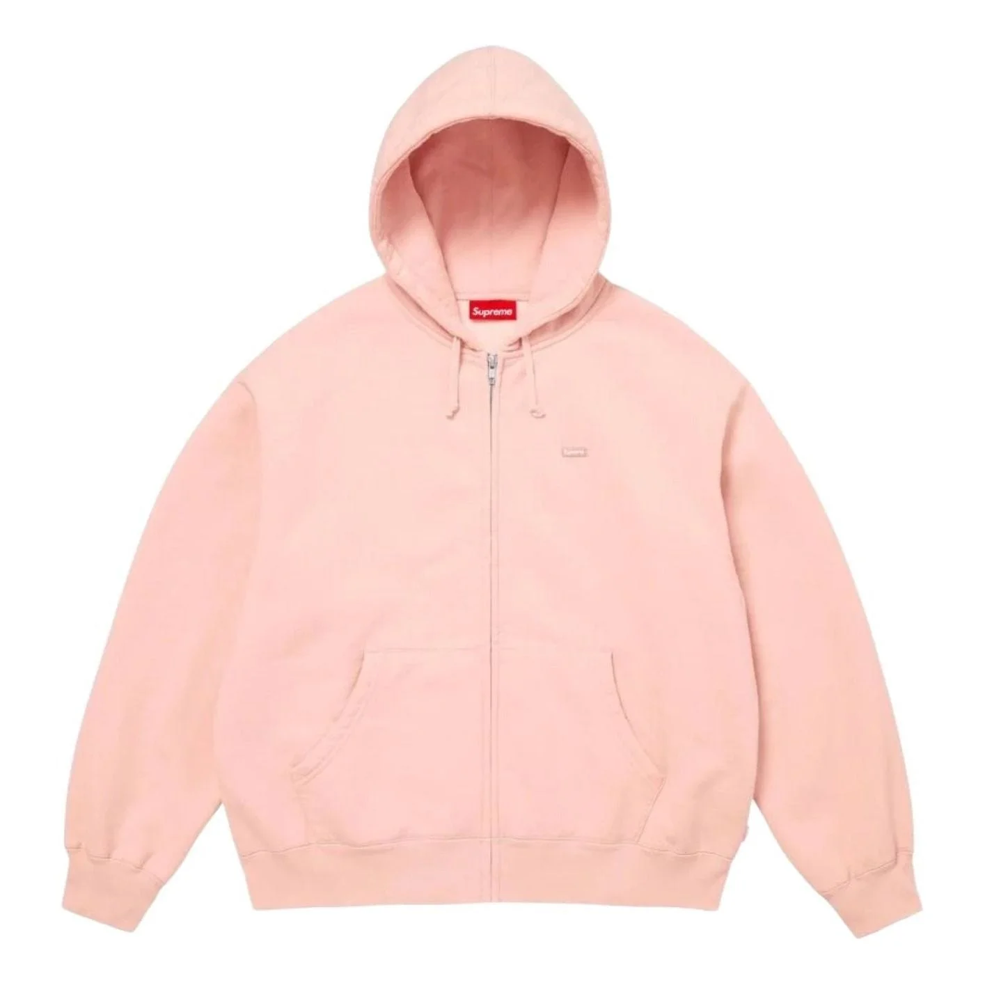 Supreme SS26 Small Box Zip Up Hooded Sweatshirt 'Light Pink' SUP-SS26-122-PNK - 1
