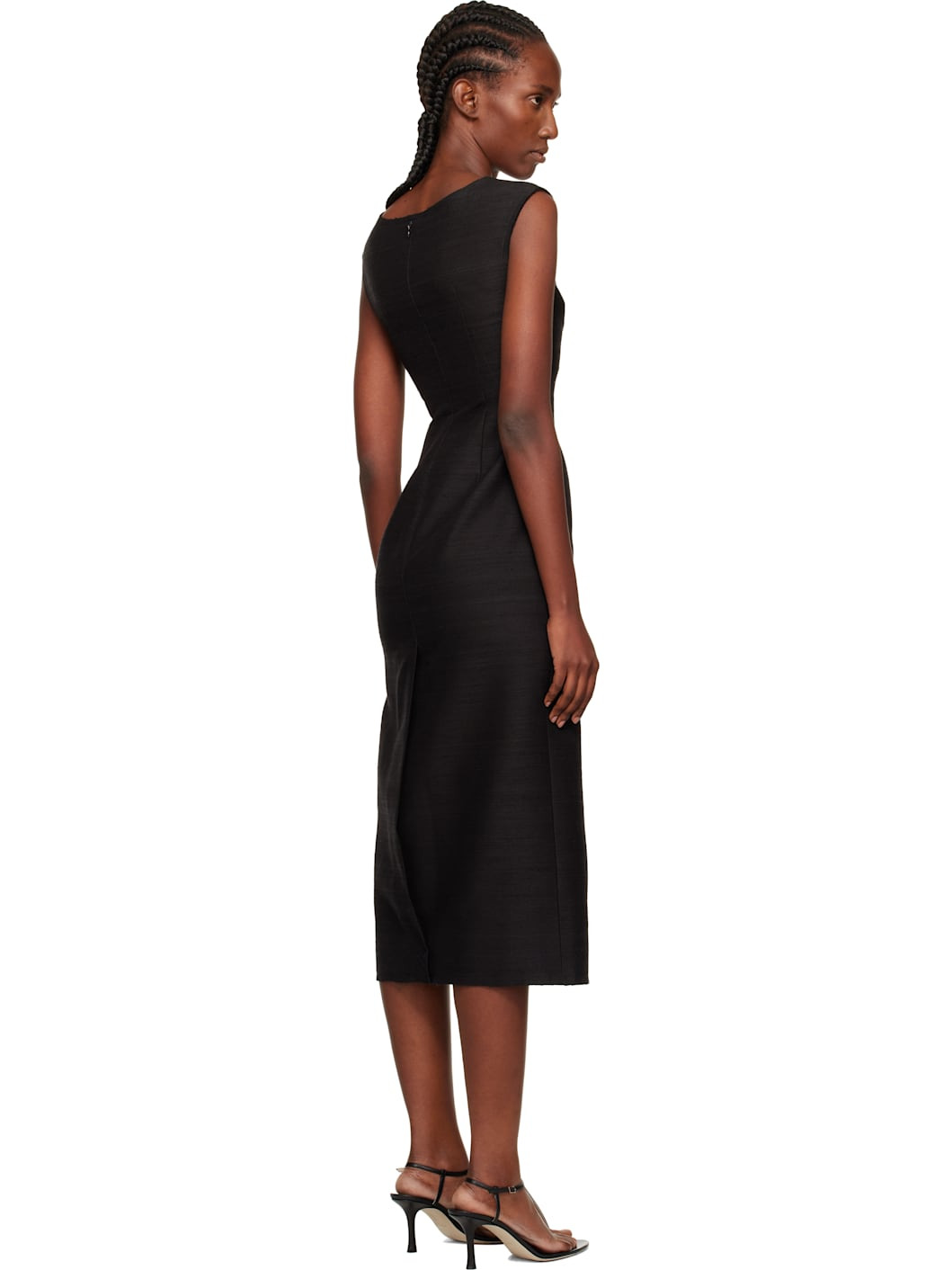 Black Sabrina Midi Dress - 3