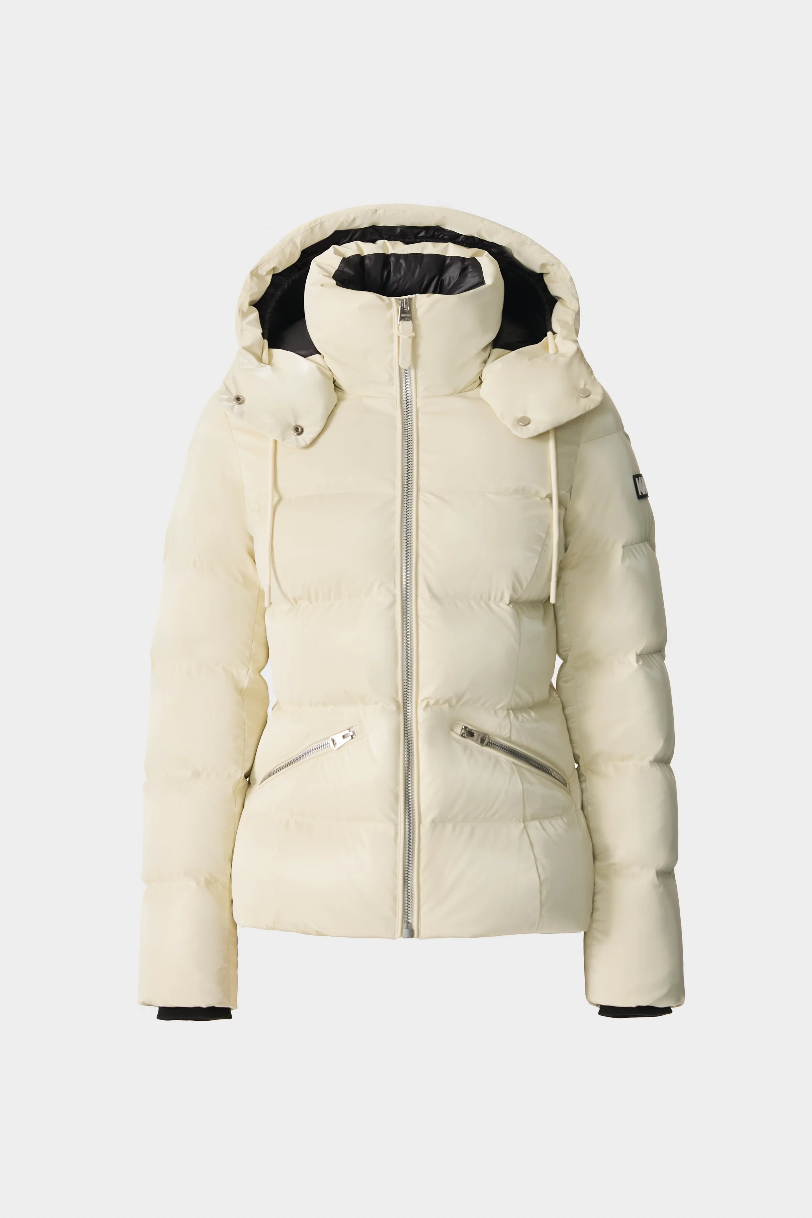 MADALYN-GLO High-Gloss Down Jacket With Removable Hood - 1