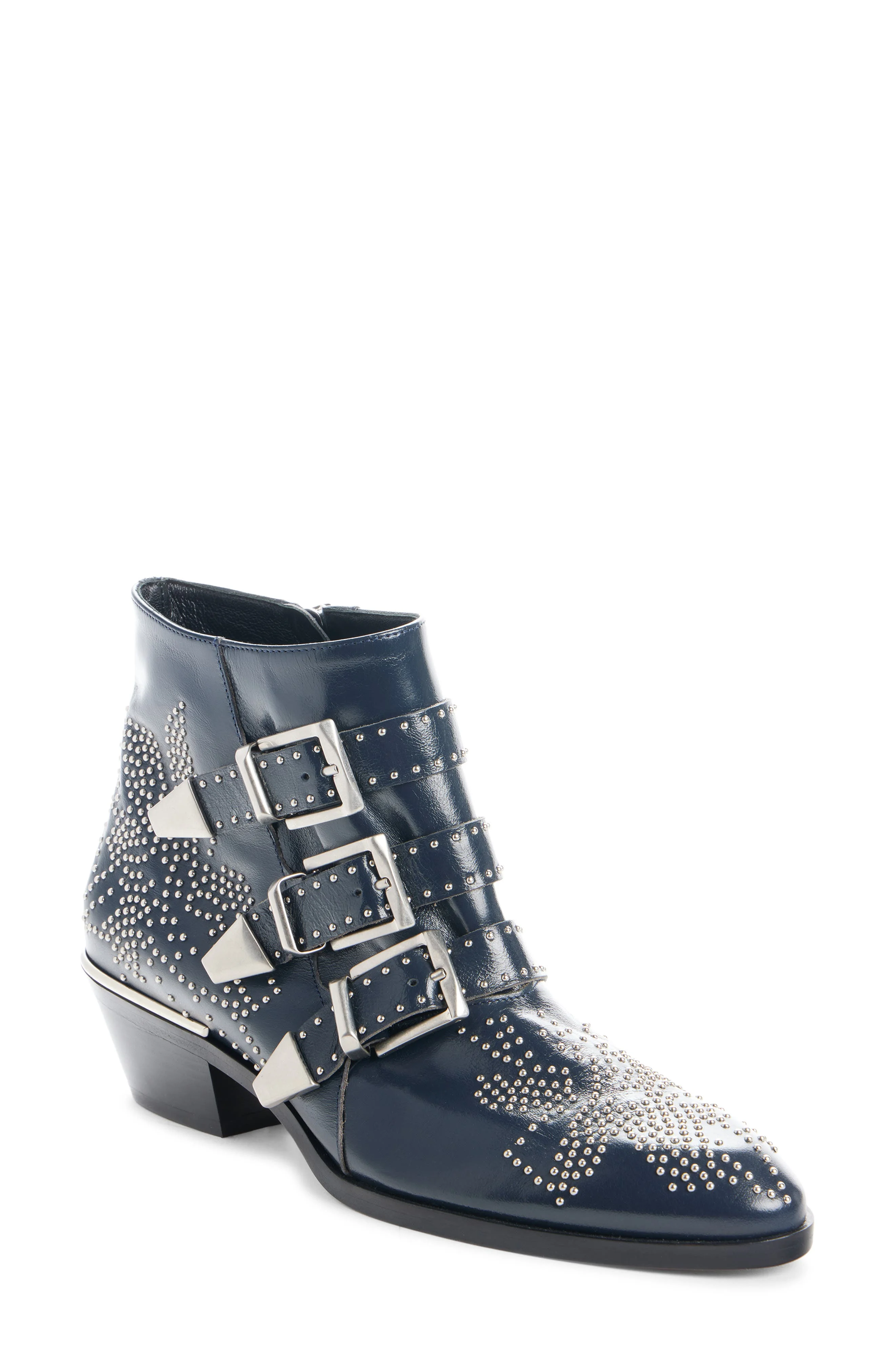 Chloé Susan Studded Bootie in Deep Navy at Nordstrom - 1