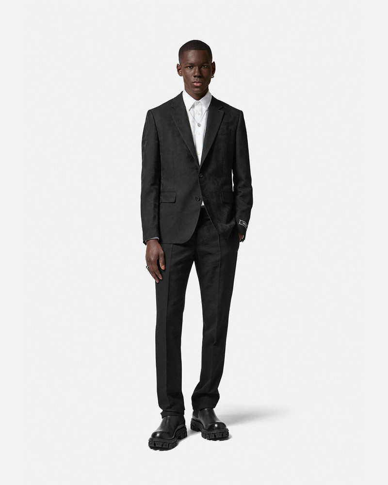 VERSACE Barocco Silhouette Jacquard Pants outlook