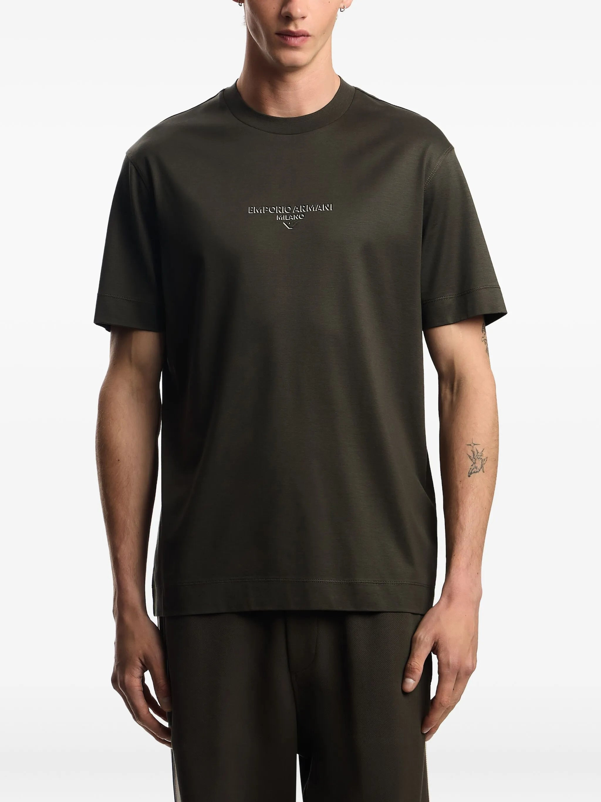 Emporio Armani Logo-embroidered T-shirt - 3