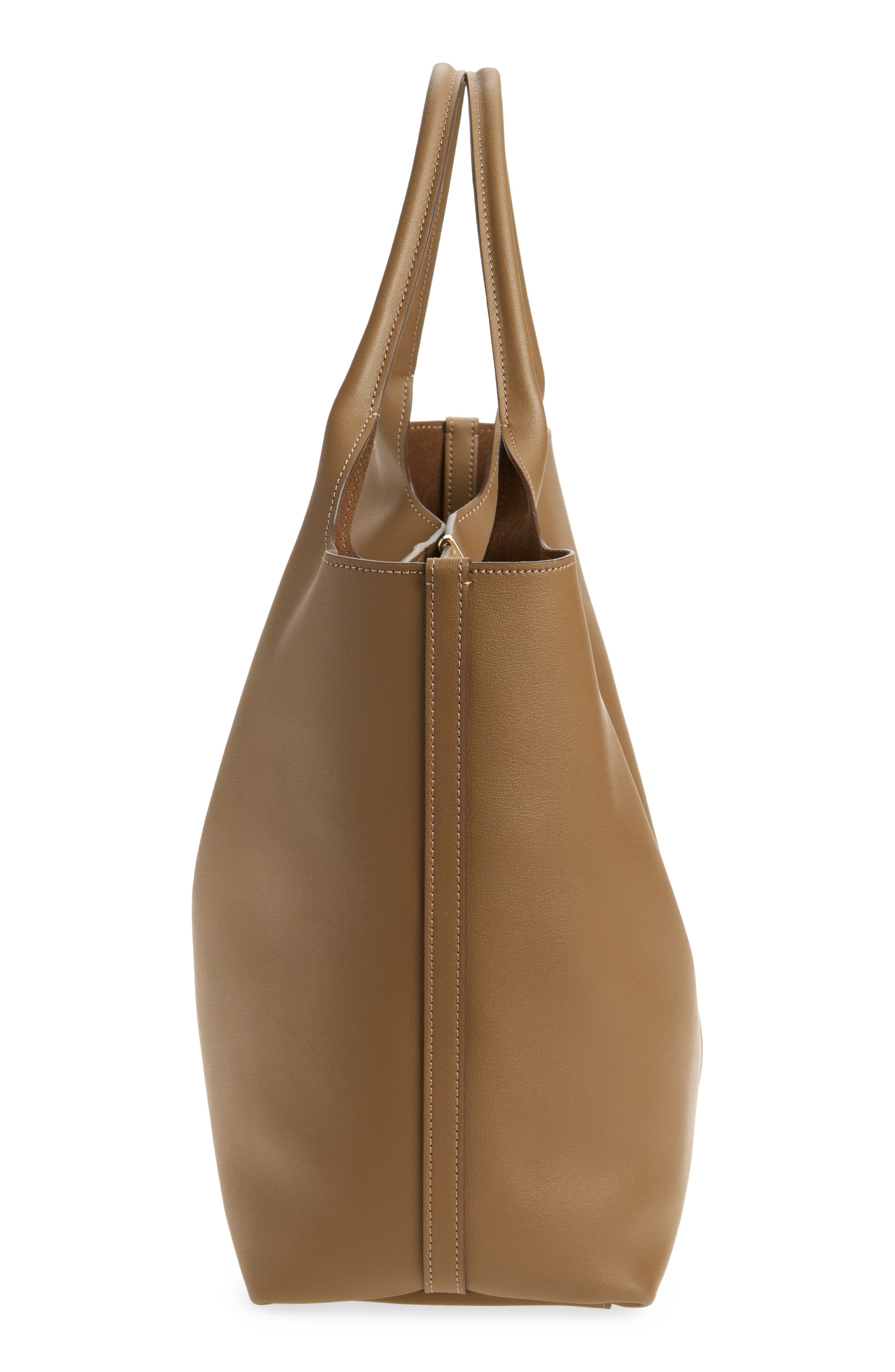 Tod's Medium Leather Shopping Bag in Lenticchia/Sepia at Nordstrom - 6