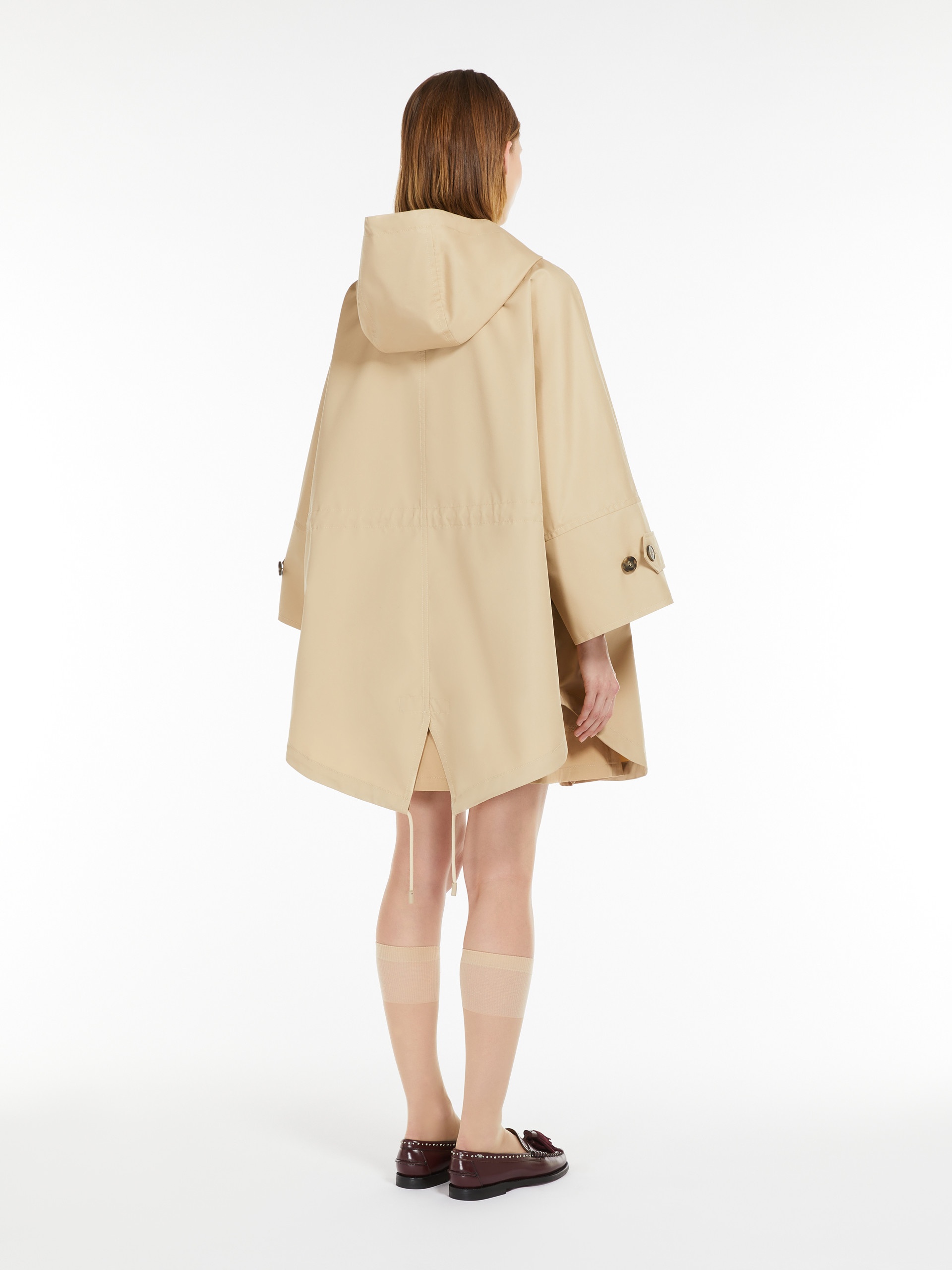 USA Water-repellent cotton gabardine cape - 4