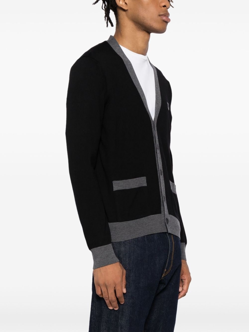 Bold Fox Head Patch cardigan - 3