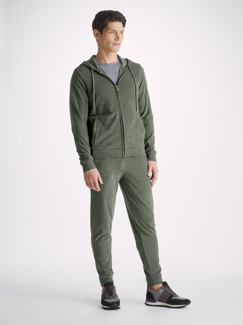 Men's Hoodie Isaac Terry Cotton Soft Green - 3