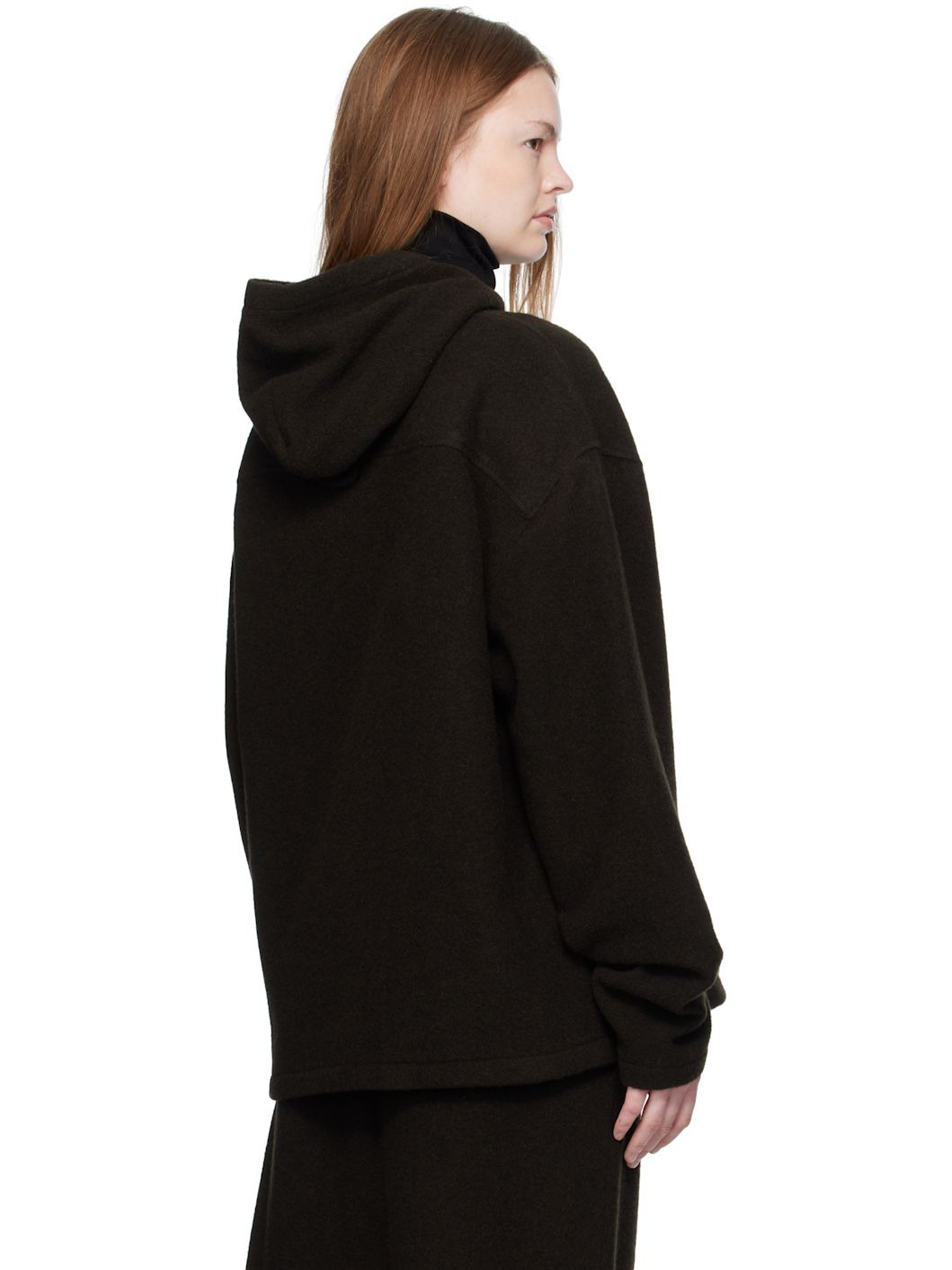 Brown Fleece Hoodie - 3