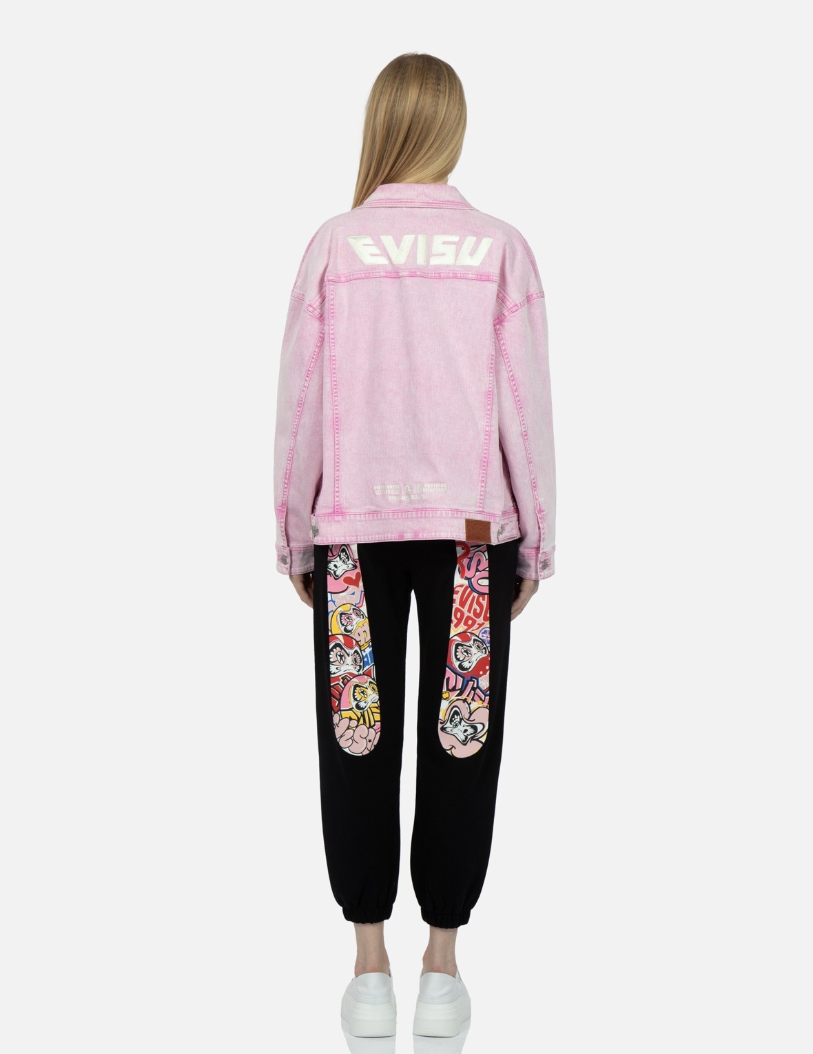 GRAFFITI DARUMA DAICOCK PRINT SWEATPANTS - 5
