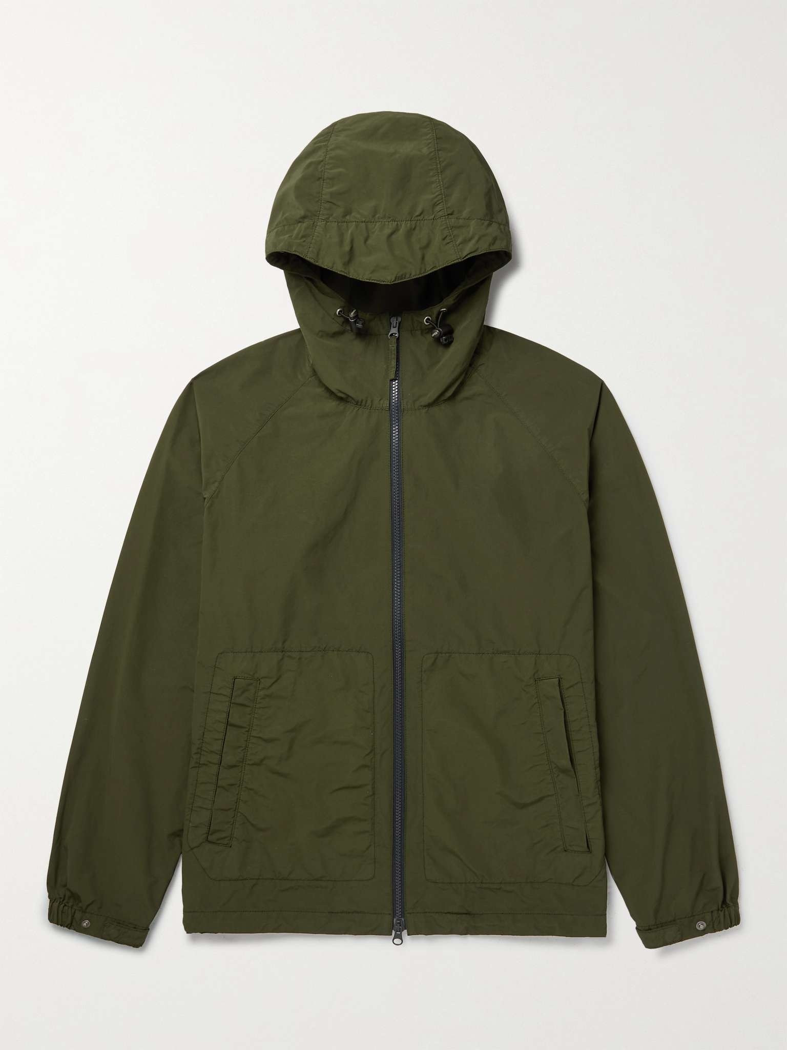 Garment-Dyed Shell Hooded Jacket - 1