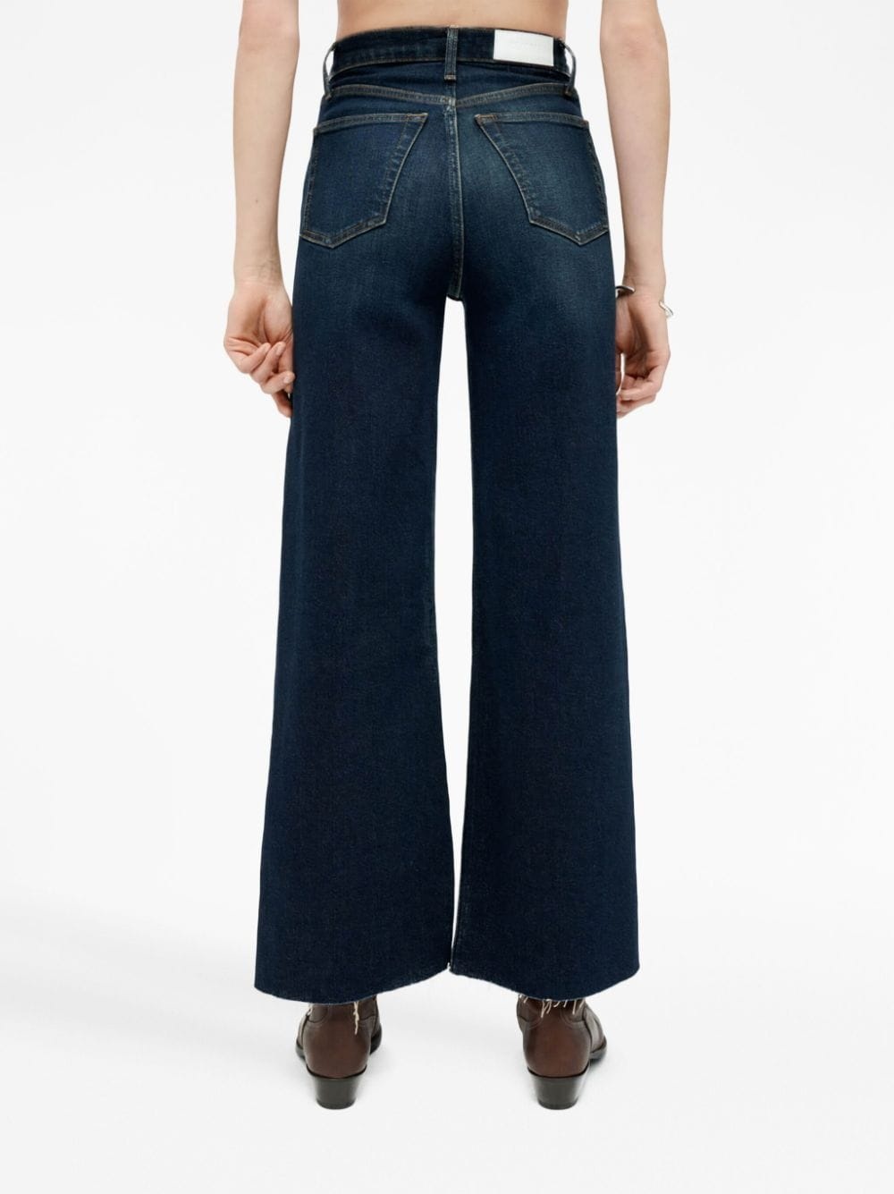 high-rise wide-leg jeans - 4