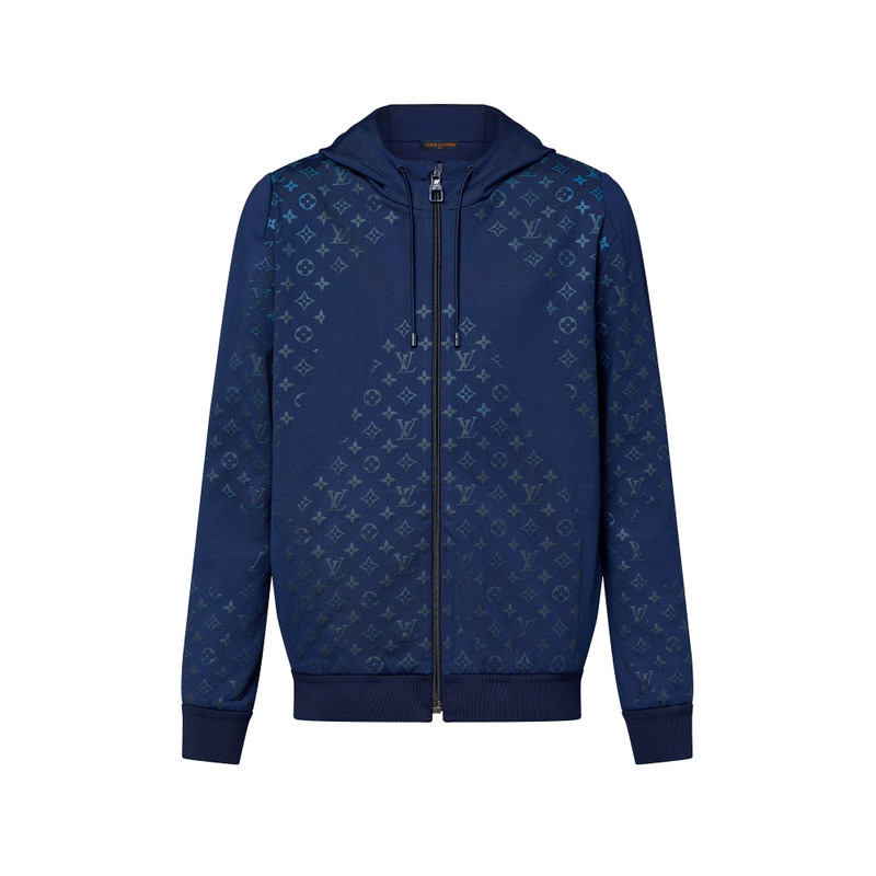 Monogram Technical Zip Through Hoodie 1